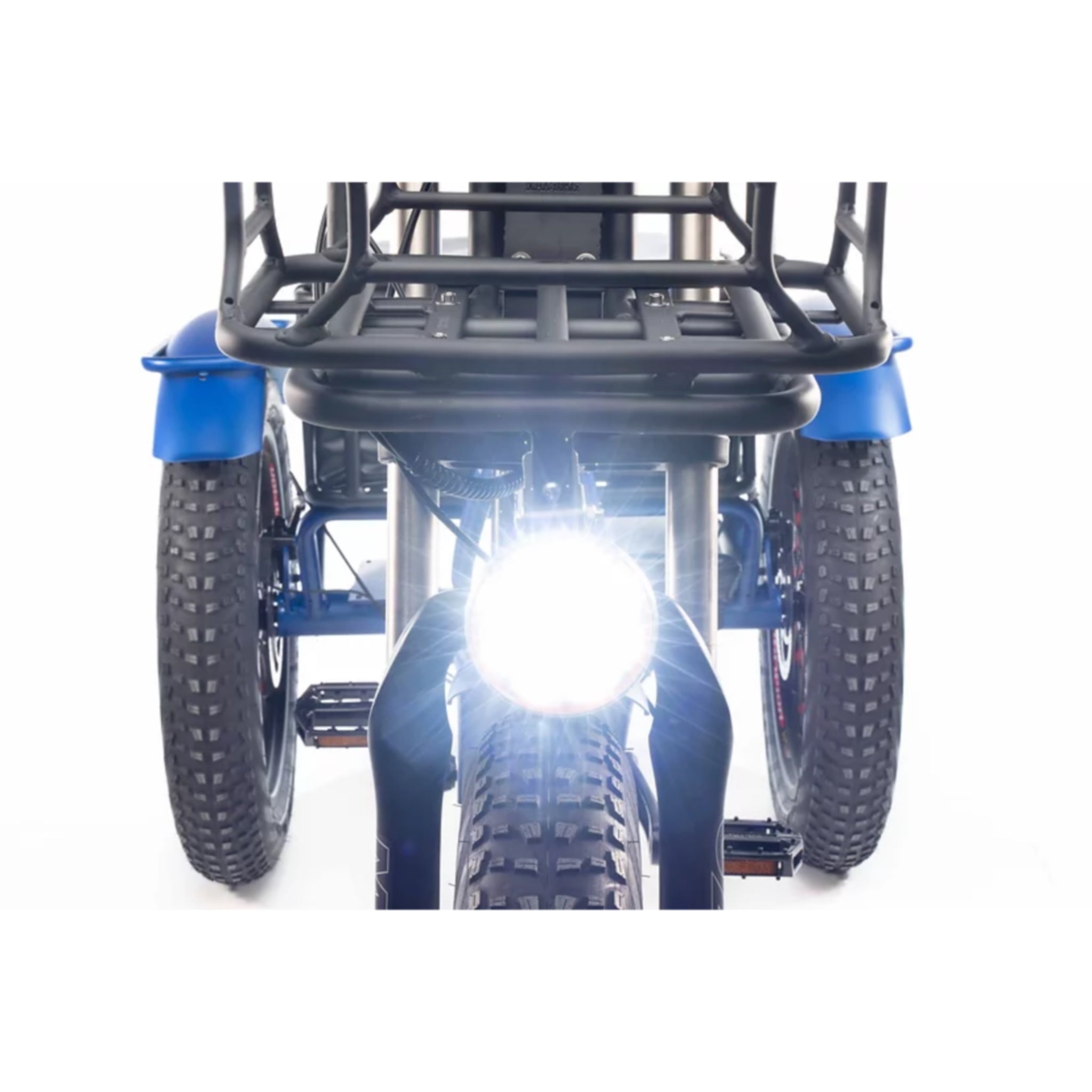 Matt Blue Watt Wheels XT Electric Trike with Enhanced Off - road Performance