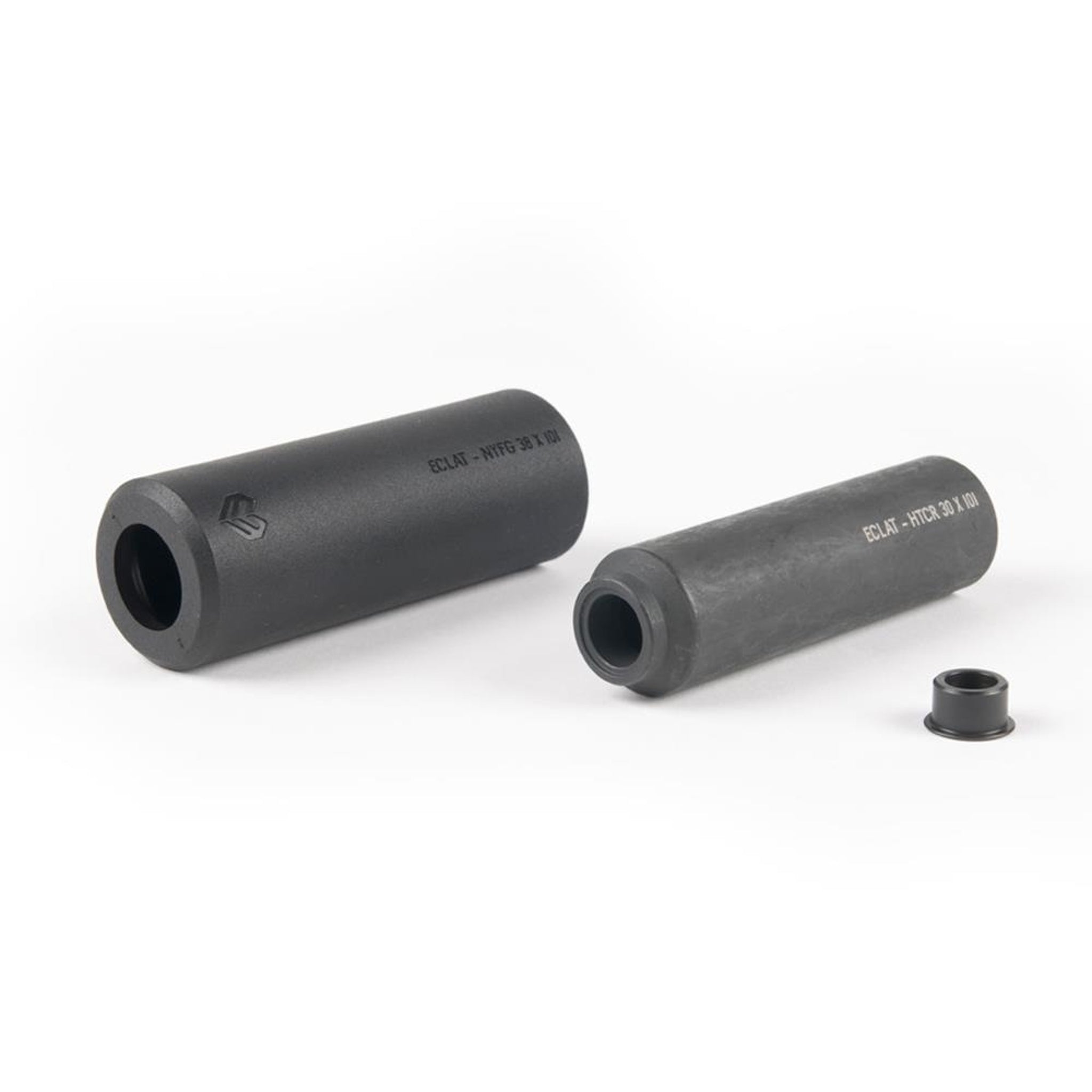 Eclat Venom Black BMX Pegs with 10/14mm Size for Enhanced Riding