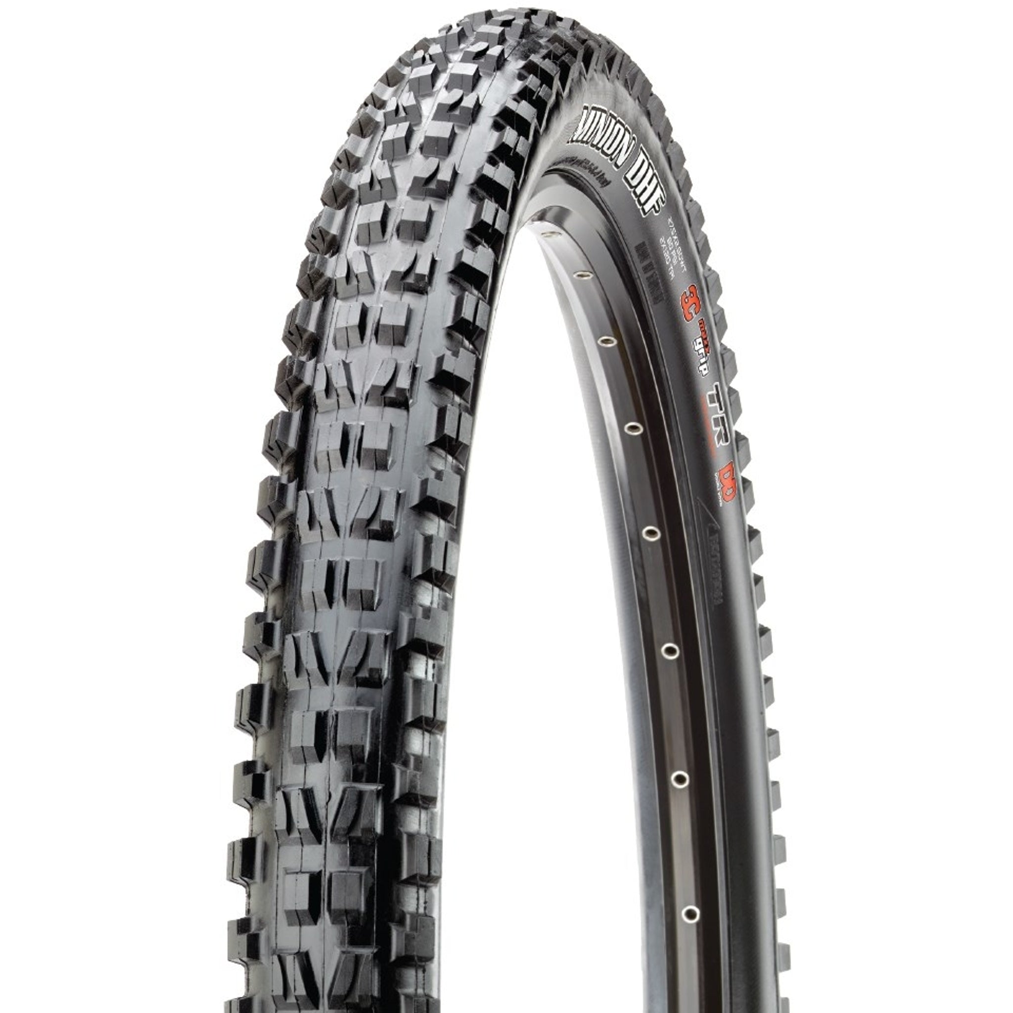 High - Performance Maxxis Minion DHF Foldable Mountain Bike Tire with 29 x 2.5 Size, 60TPI, WT, EXO Sidewall Protection and Tubeless Ready Feature