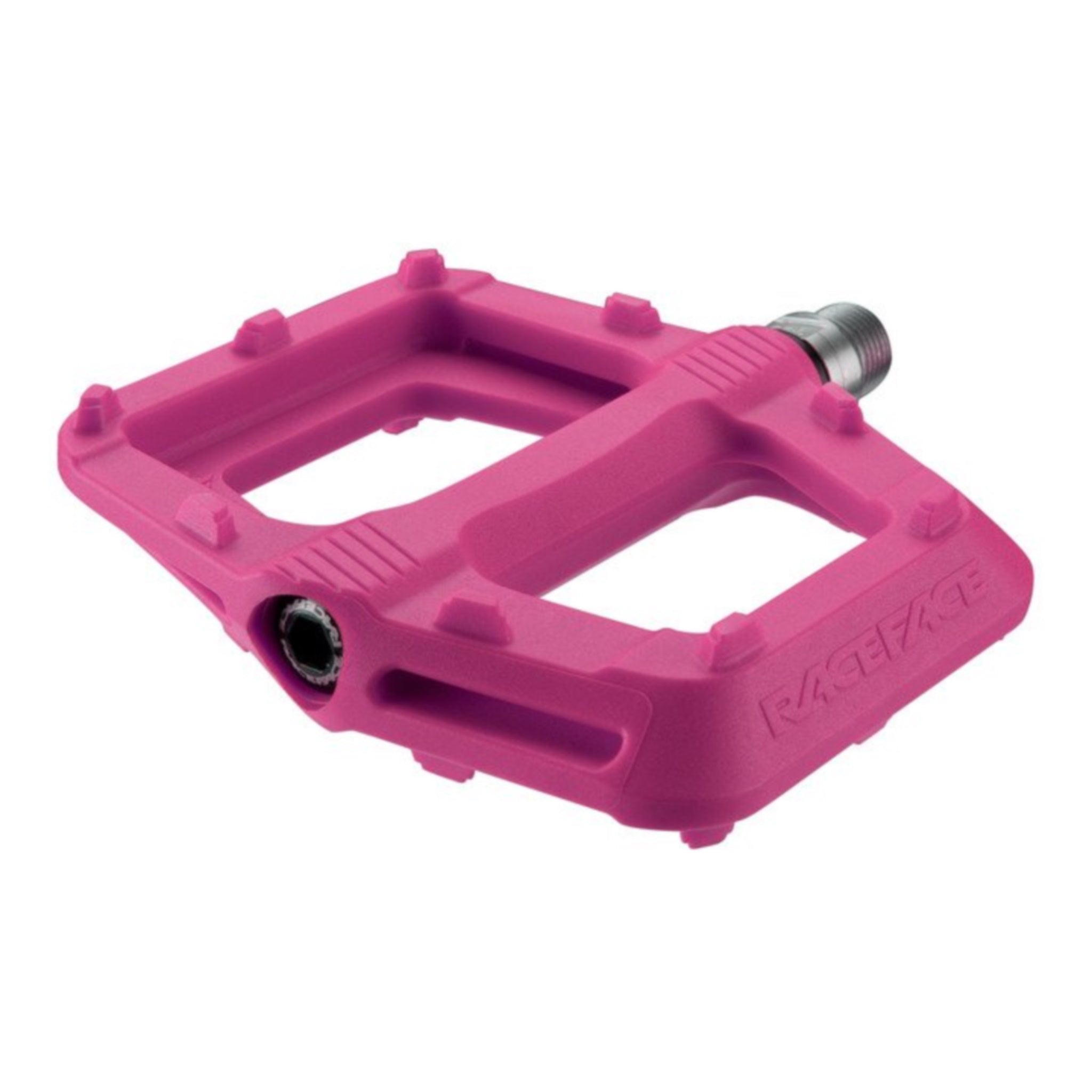 Race Face Magenta Composite Ride Pedals for High - Performance Cycling
