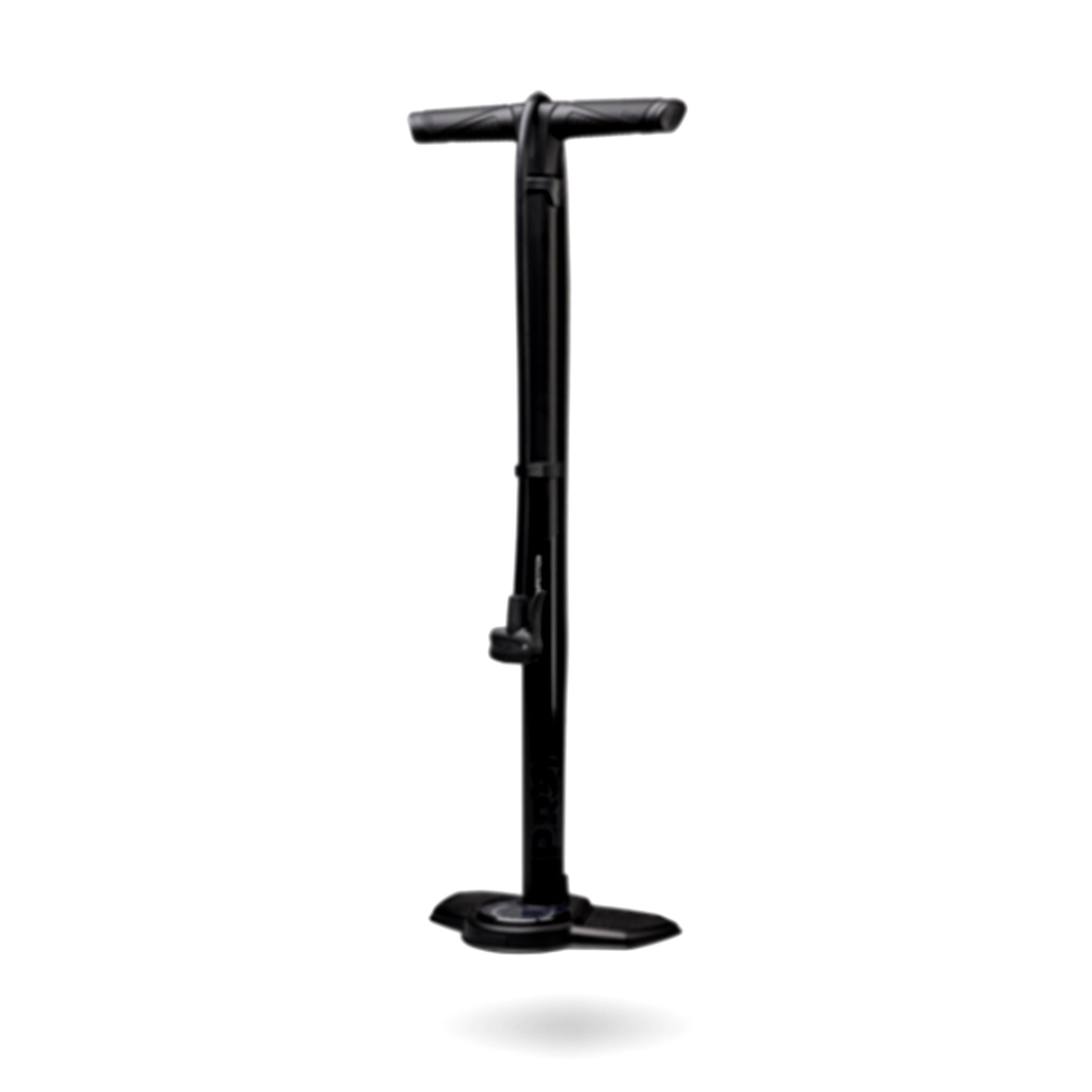 Competition-Ready PRO Black Floor Pump for Precise Tyre Inflation