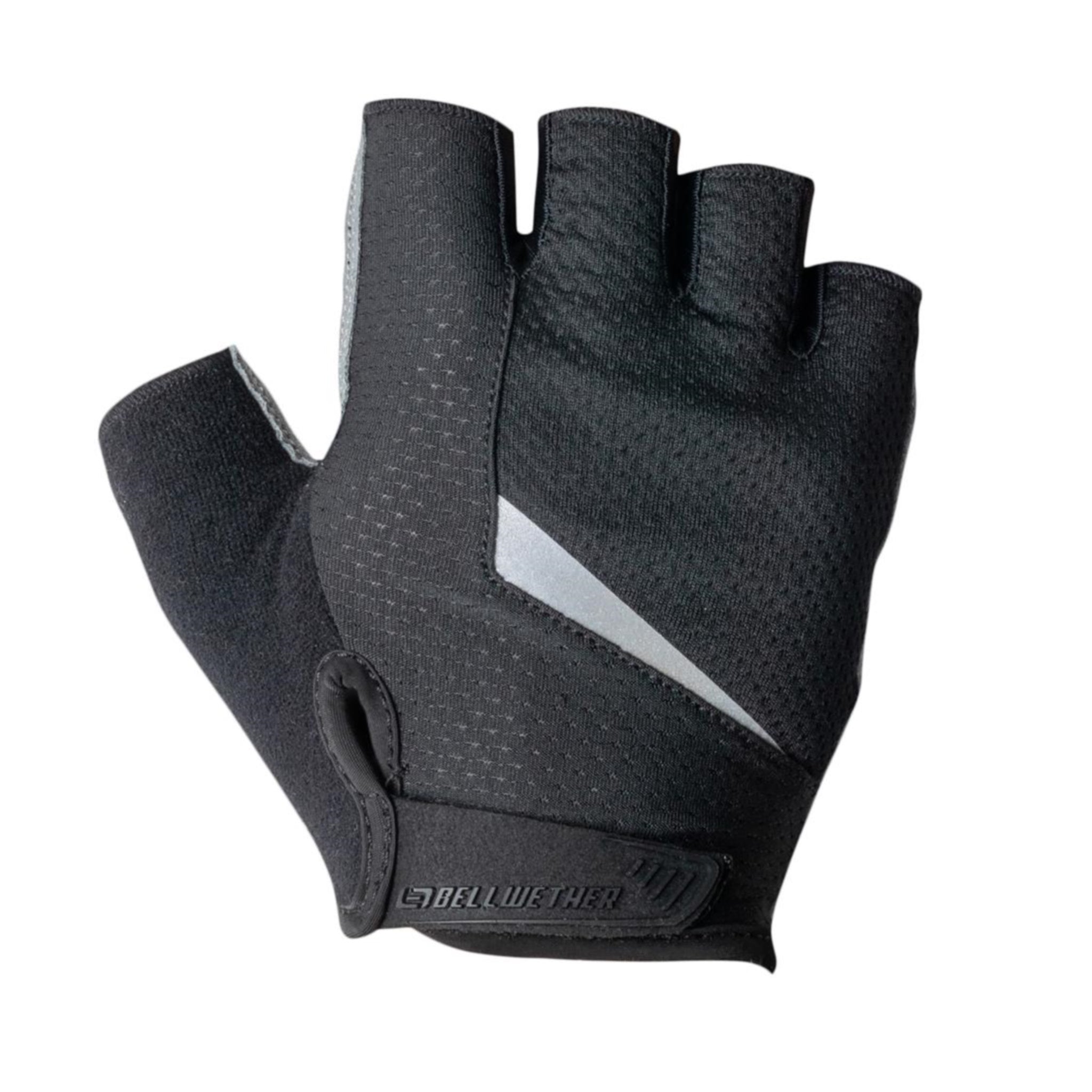Bellwether Men's Black 2.0 Ergo Gel Fingerless Cycling Gloves