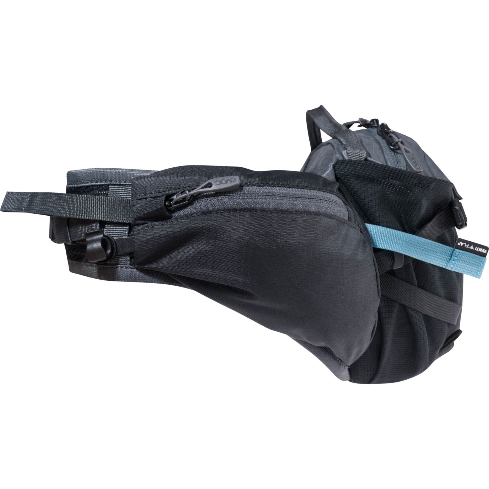 Evoc 3L Hip Pack Pro with 1.5L Bladder in Black, Carbon & Grey