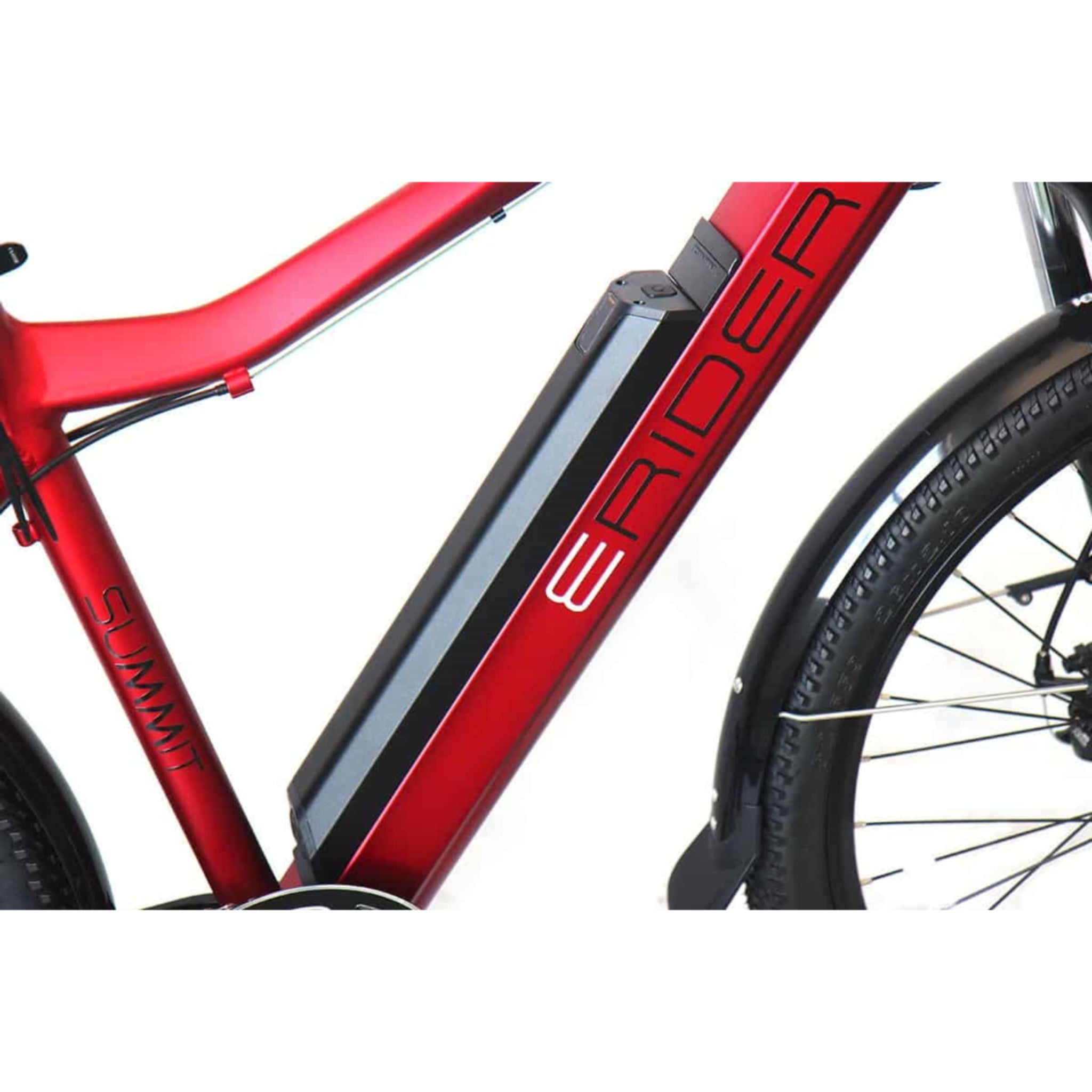 E-Rider Summit Red Electric Bike with 460wh Battery and 27.5 Wheels