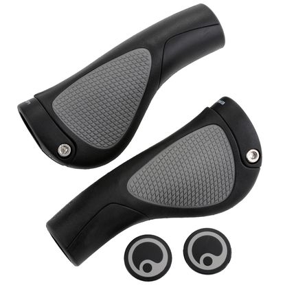 Ergon GP1-S Neo Small Grips in Black and Grey for Biking