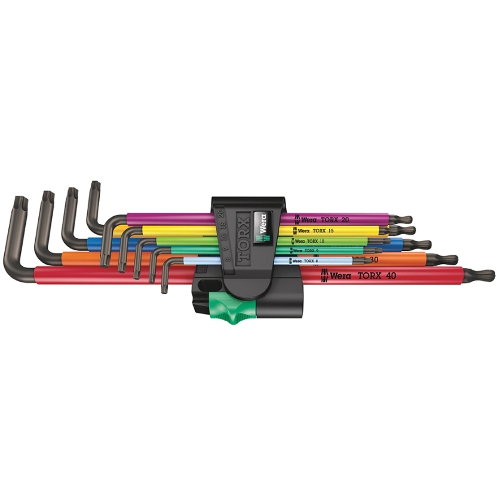 Wera Multicolour Long L-Key Set for Torx Screws, 9-Piece