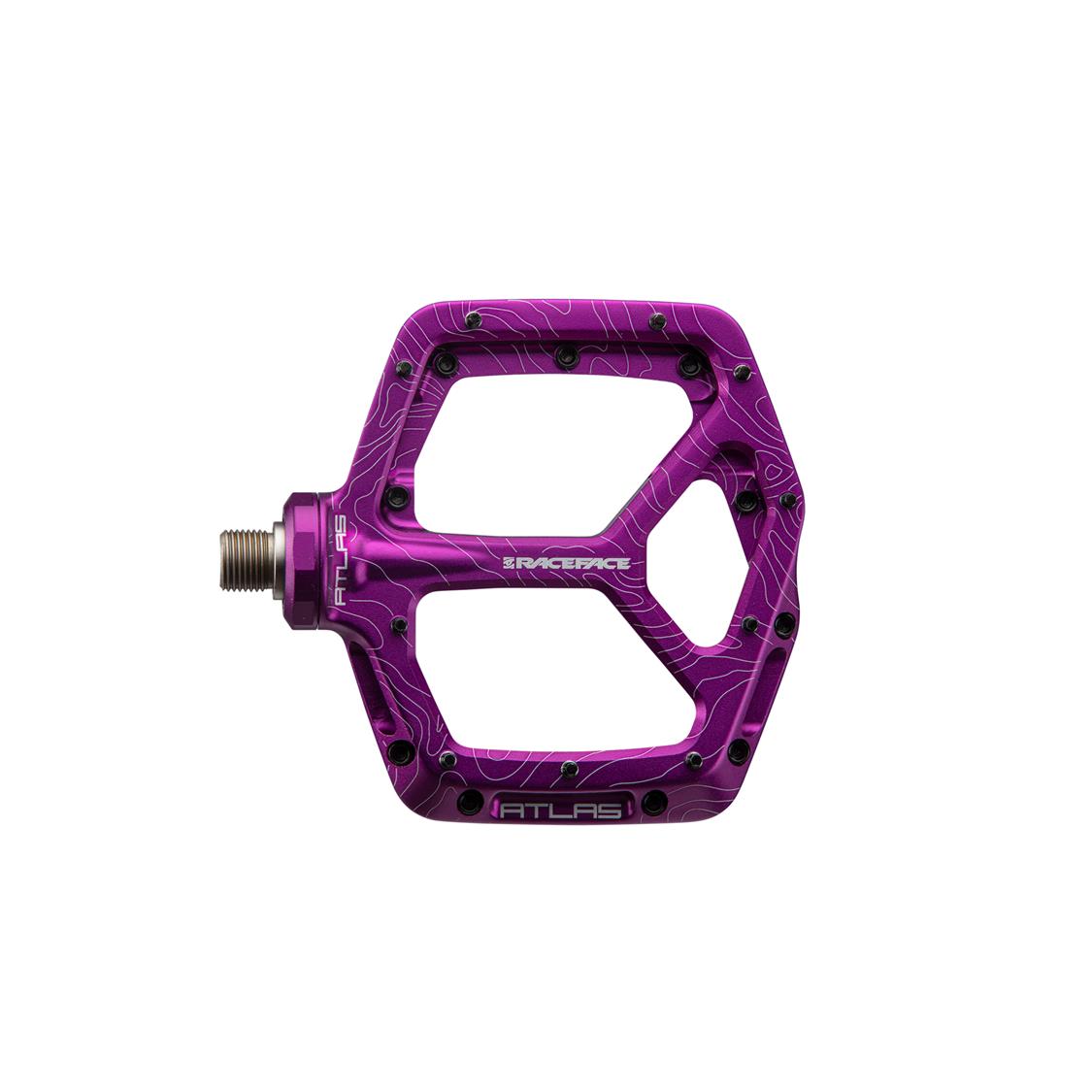 Race Face Purple Atlas Pedal - Wide, Durable and High - Performance