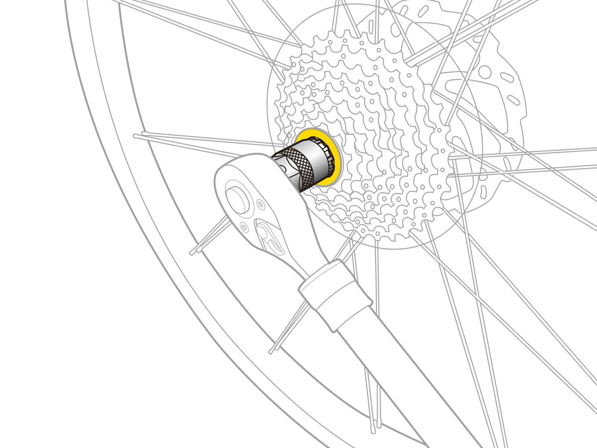 Topeak Professional Workshop Tool for Freewheel and Cassette Lockring Removal