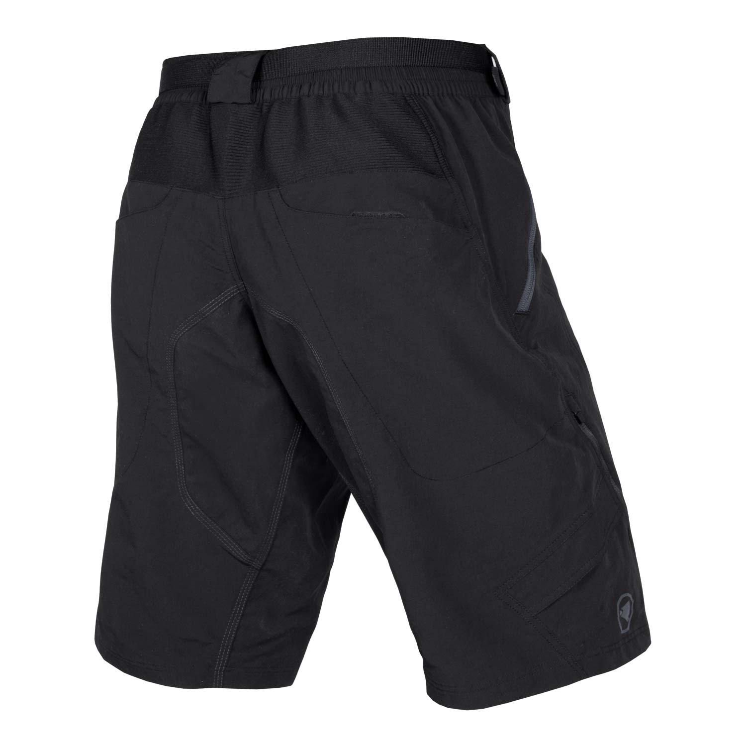 Endura Men's Durable Black Hummvee II Cycling Shorts with Padded Liner