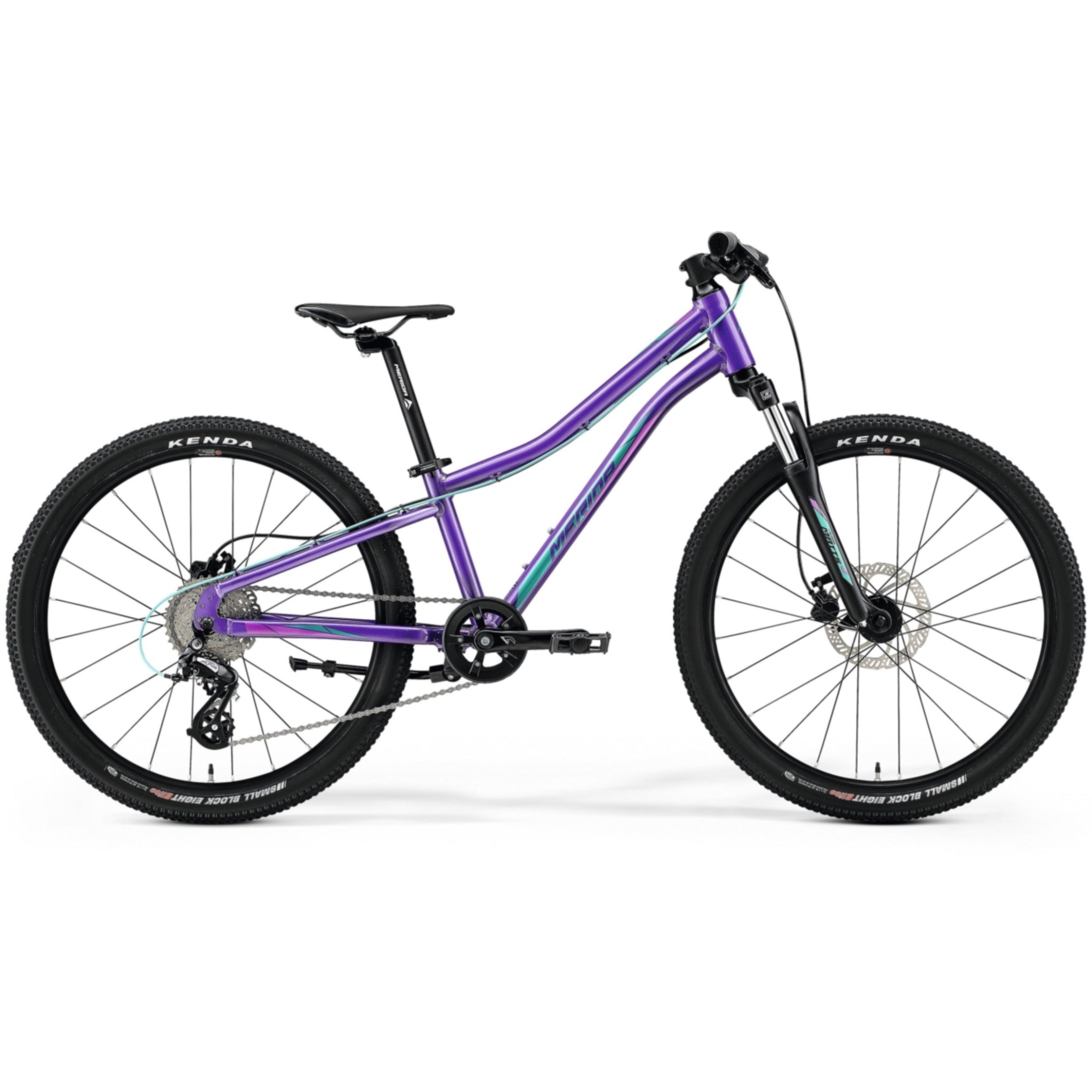 Merida Matts J24 24-Inch Kids' Mountain Bike in Dark Purple/Pale Pink
