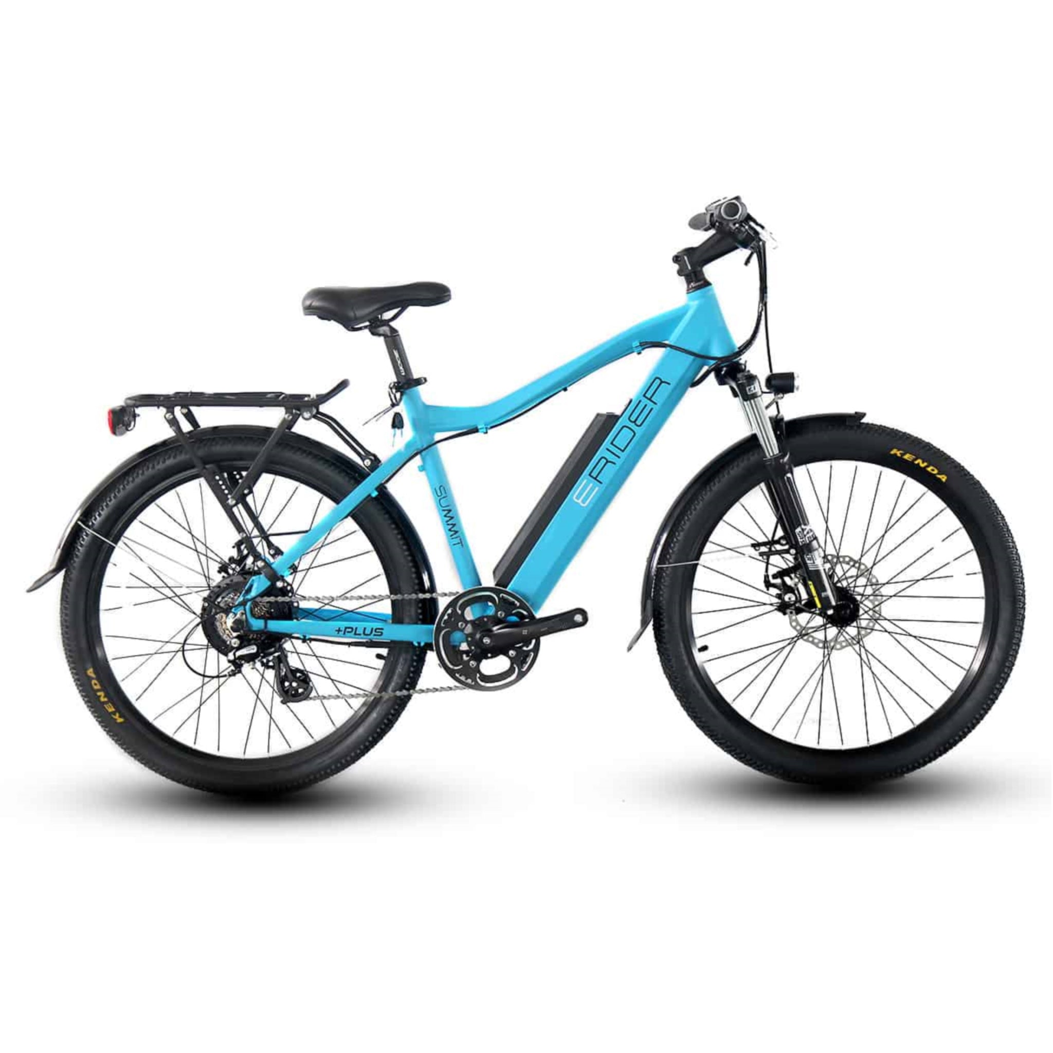 E-Rider Summit High-Performance Electric Trail Bike with 460wh Battery, 27.5-Inch Wheels, and Stunning Blue Color