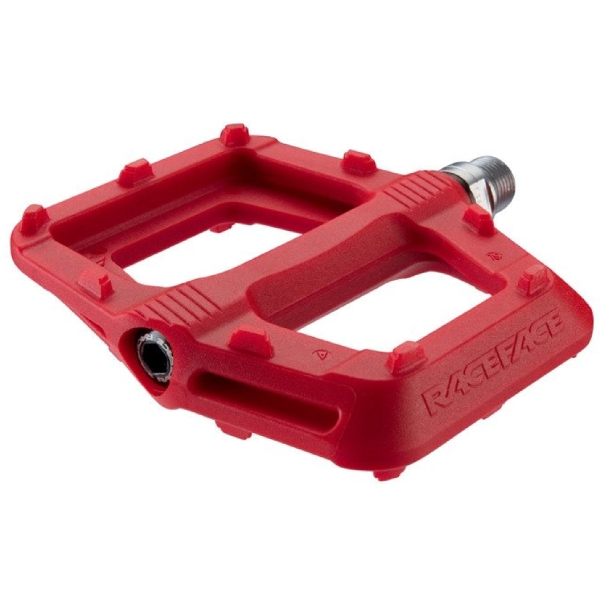 Red Composite Race Face Ride Cycling Pedals for High - Performance and Budget - Friendly Riding