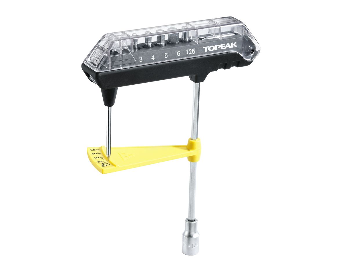 Topeak Combotorq Torque Wrench & Bit Set for Workshop with 3 - 12 Nm Range