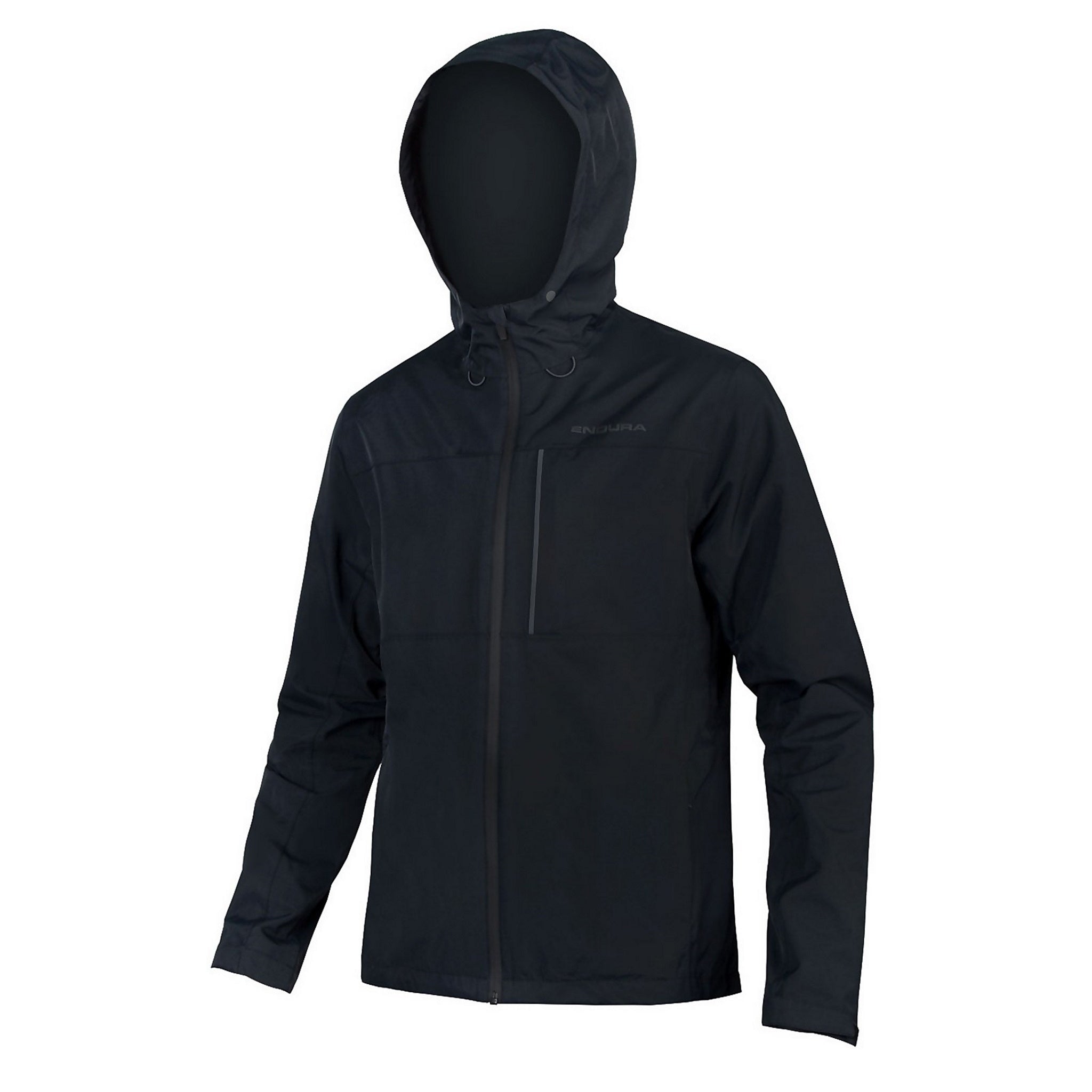 Endura Men's Hummvee Series Waterproof and Breathable Hooded Casual Outdoor Jacket in Black Color