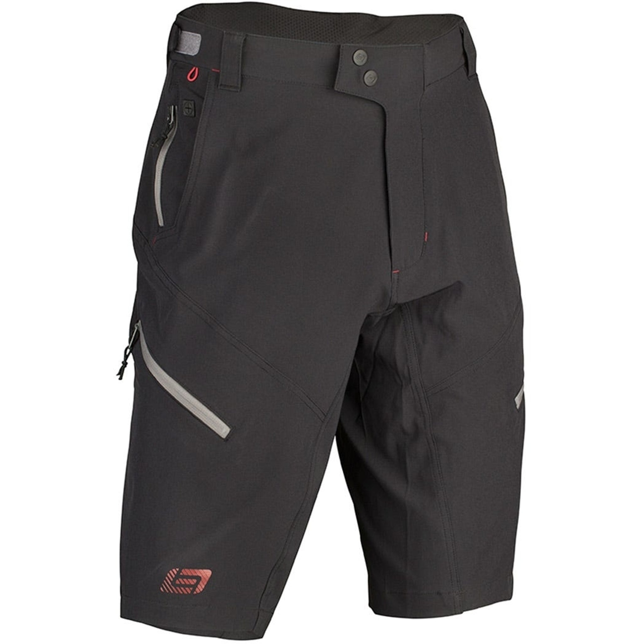 Bellwether Men's Alpine Style Durable Cycling Baggy Shorts in Classic Black