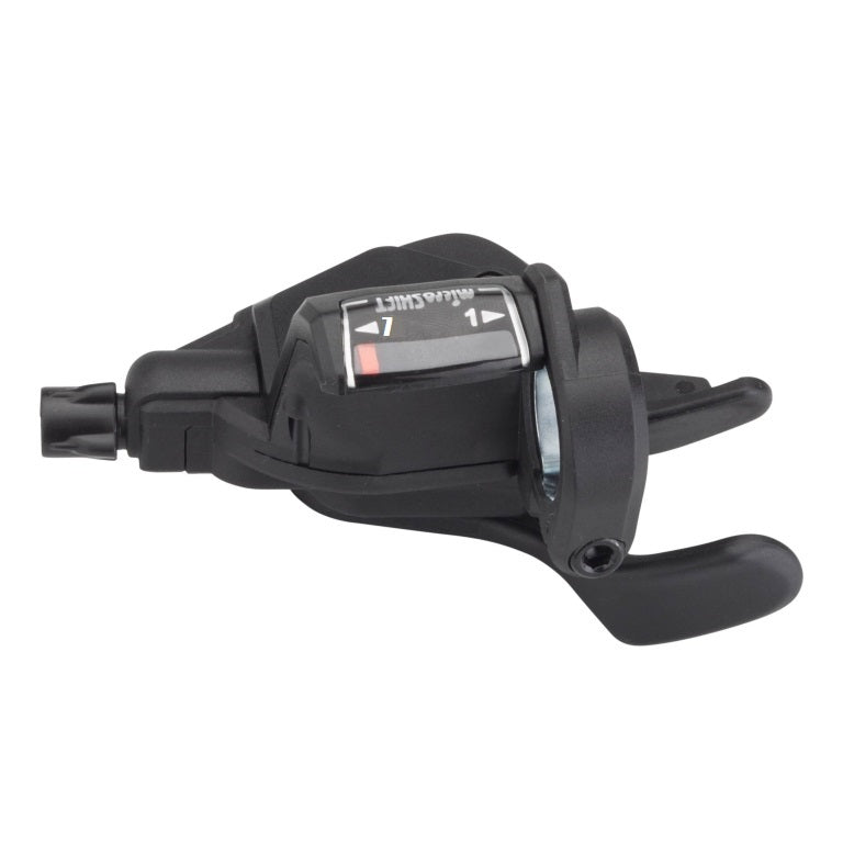 7-Speed Microshift Trigger Shifter Featuring an Optical Gear Indicator for Bicycles