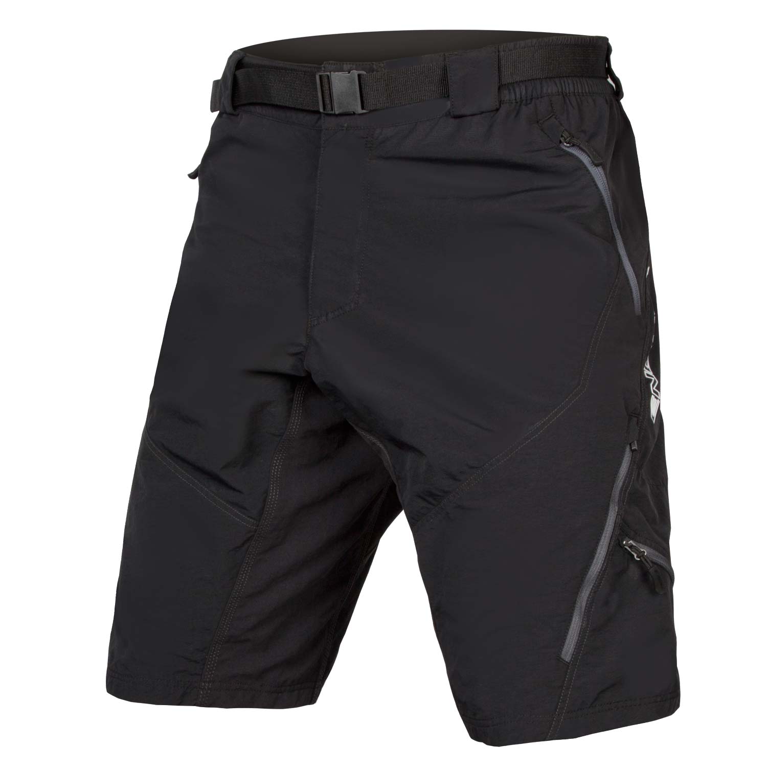 Endura Men's Durable Black Hummvee II Cycling Shorts with Padded Liner