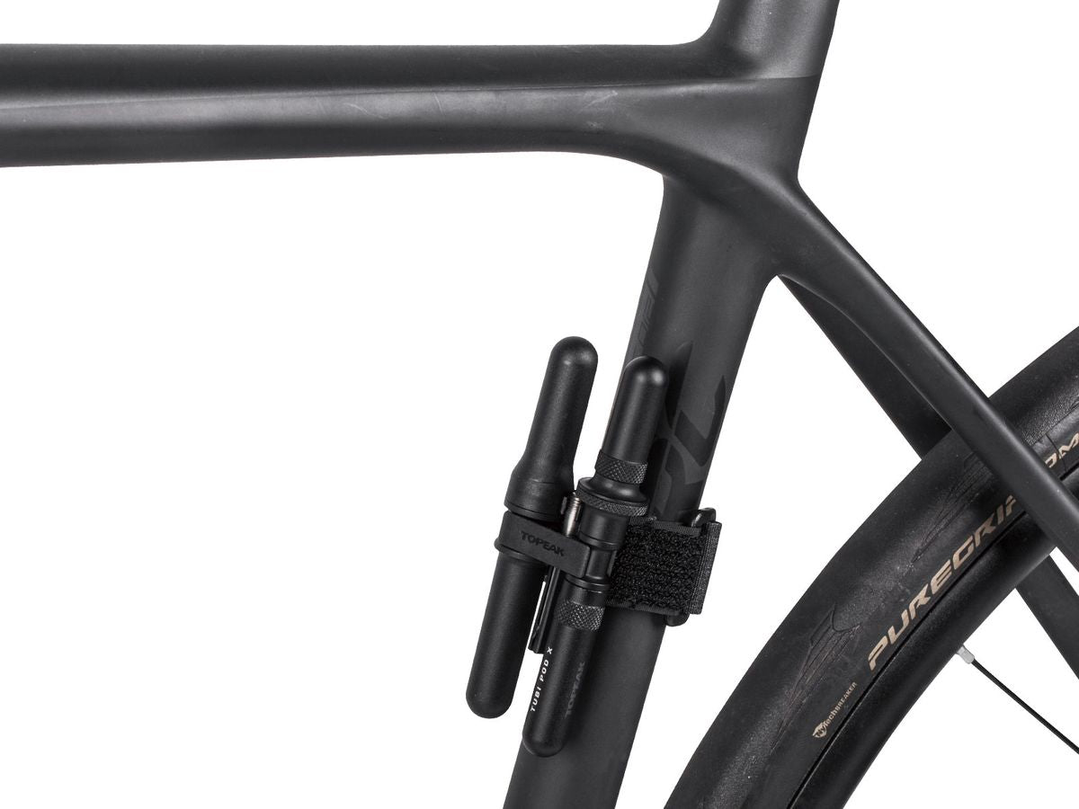 Topeak Tubi-Pod X Aluminum Capsule for Tubeless Tire Repair - Set of 3 Pieces with 3.5mm Tools and 5 Tire Plugs