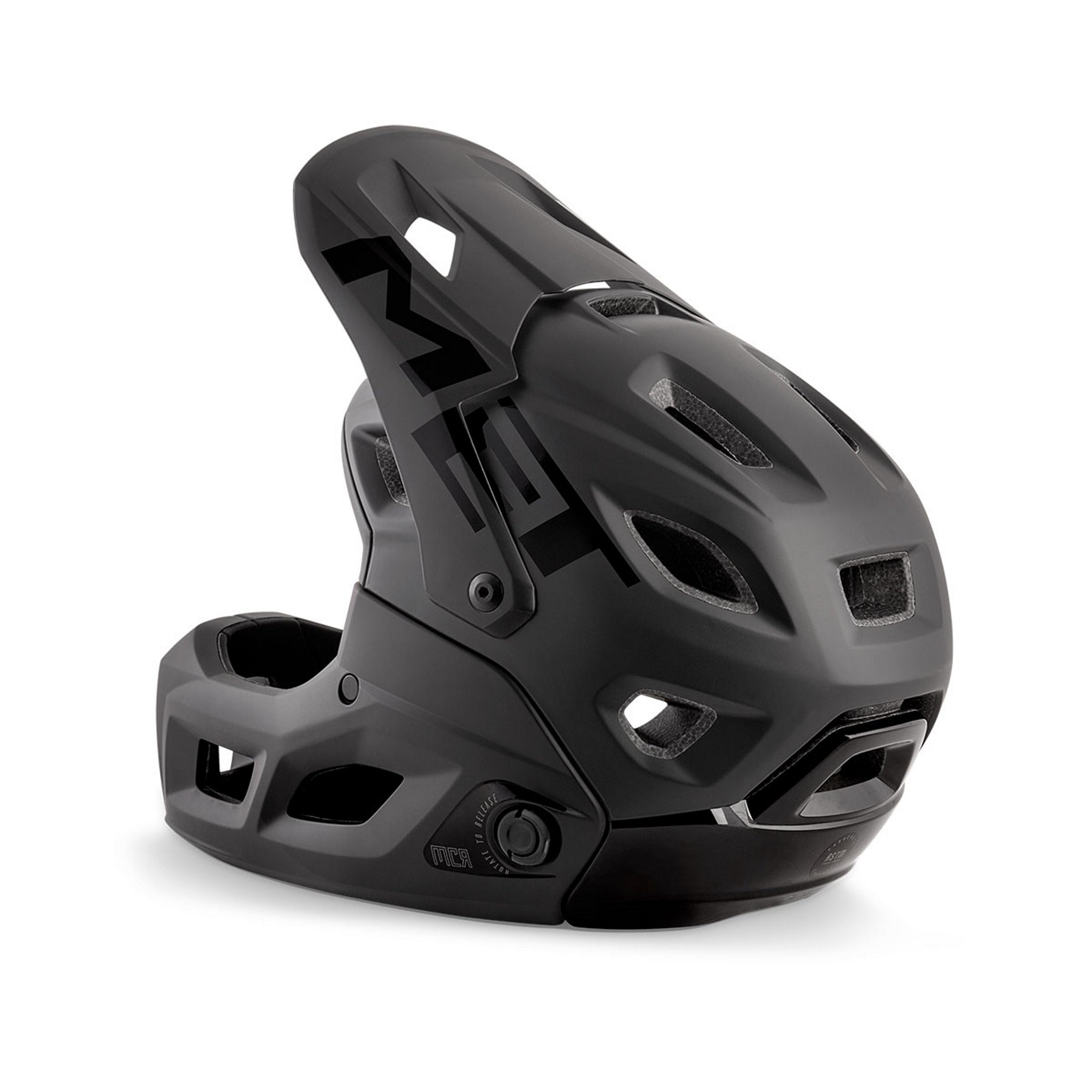 MET Parachute MCR MIPS Convertible Mountain Biking Helmet in Sleek Matt Black Color