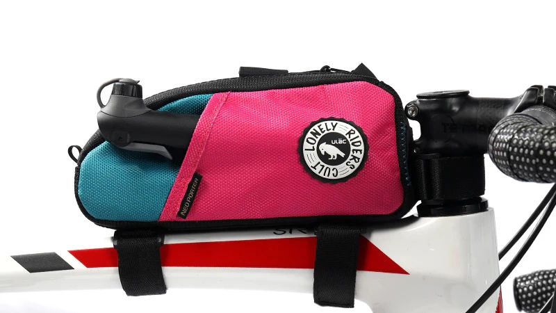 ULAC Neo Porter Nomadpak Trekking Pro 1.2L Top Tube Bicycle Storage Bag - Black and Grey