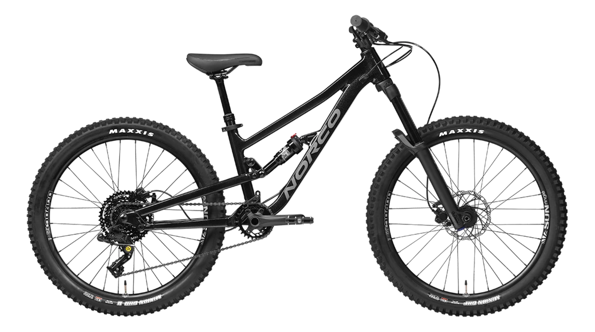 Norco 24 Youth Black/Charcoal Fluid FS 2 Dual Suspension Mountain Bike