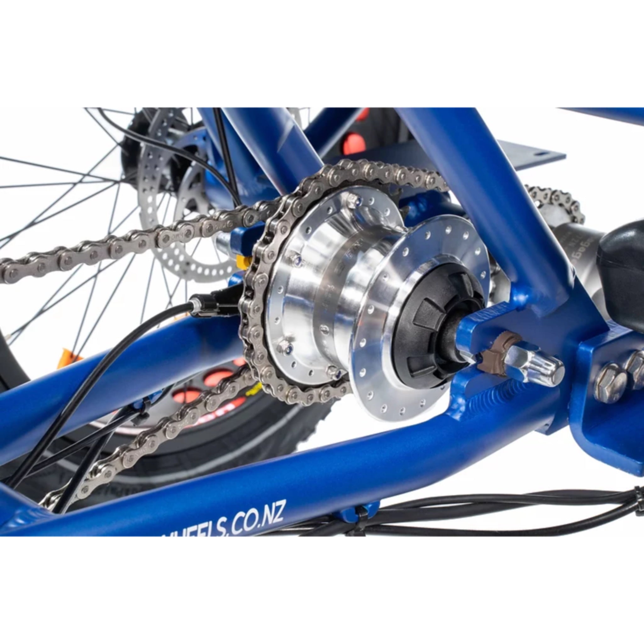 Matt Blue Watt Wheels XT Electric Trike with Enhanced Off - road Performance