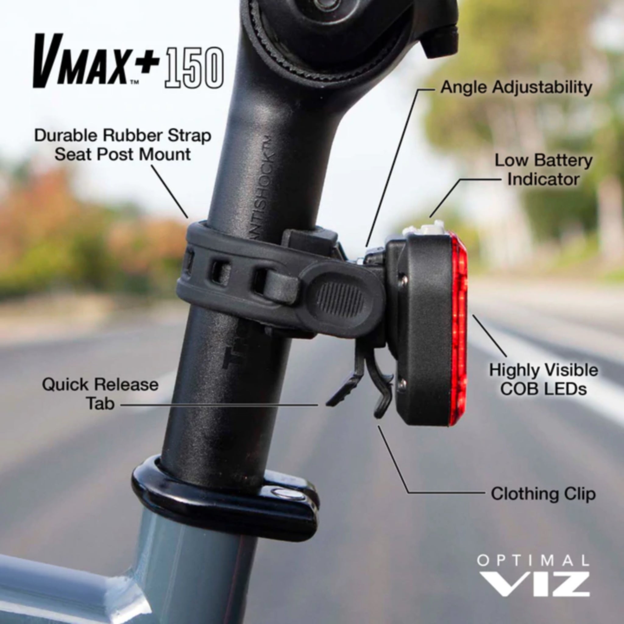 NiteRider Vmax+ 150 Lumens Compact and Lightweight Taillight