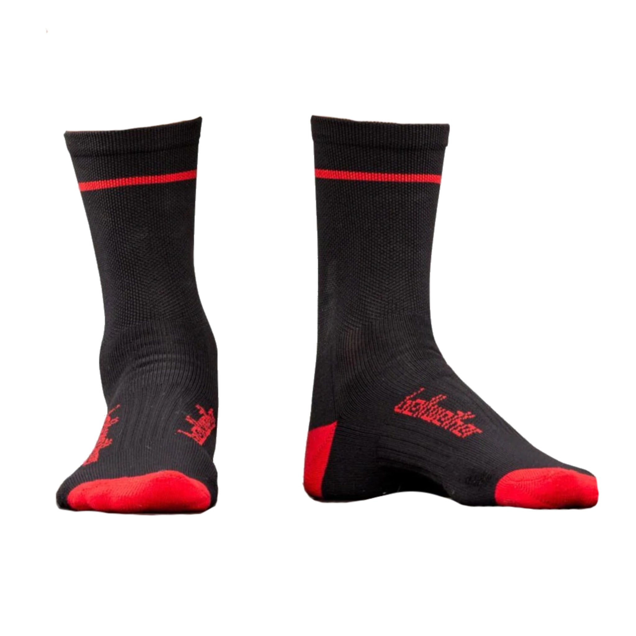 Bellwether Optime High - Performance Black/Ferrari Socks