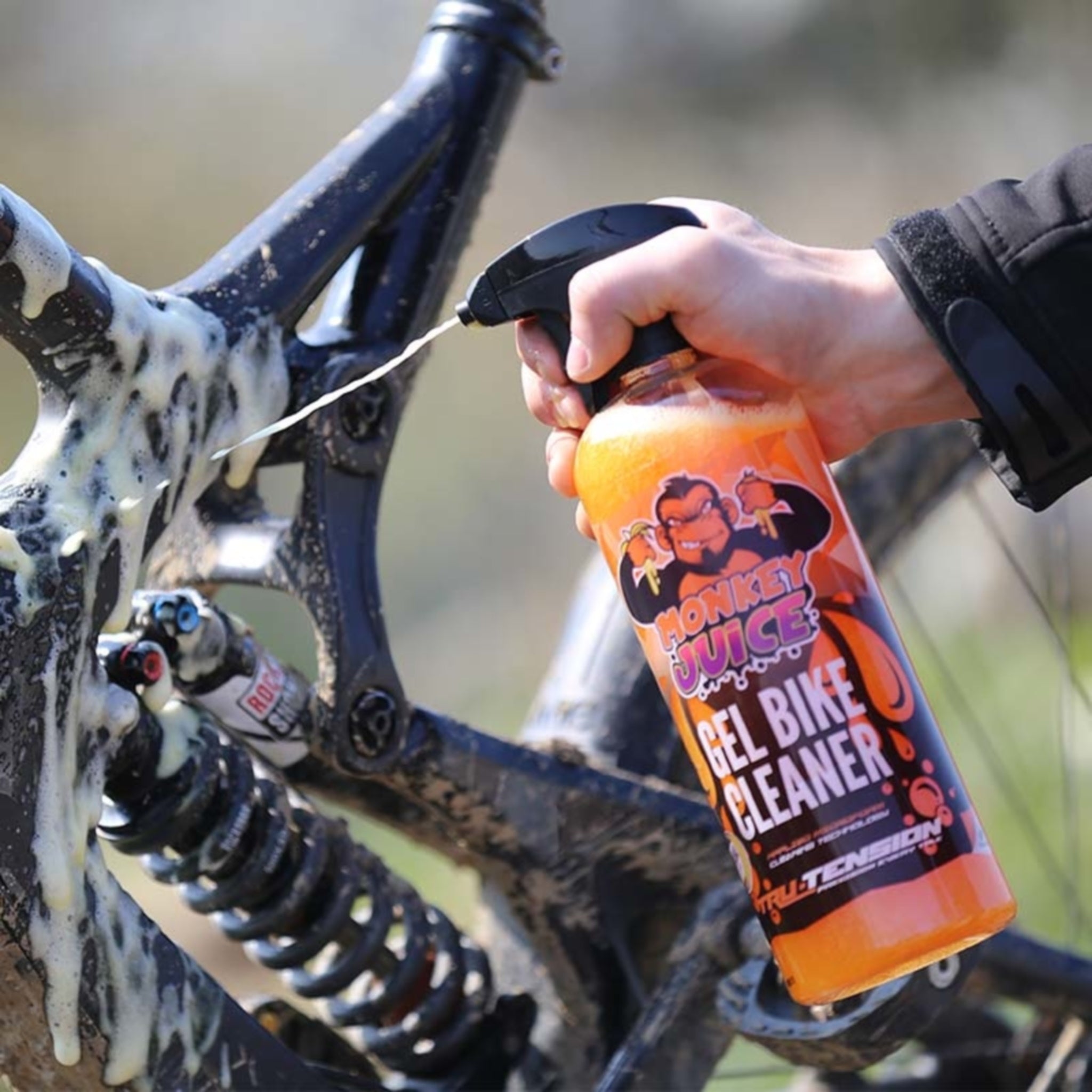 1L Tru-Tension Monkey Juice Gel: High - Performance Biodegradable Bike Cleaner