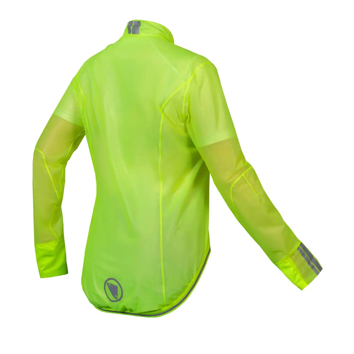 Endura Women's FS260-Pro Adrenaline Second Generation High Visibility Yellow Race Waterproof Road Cycling Cape Jacket