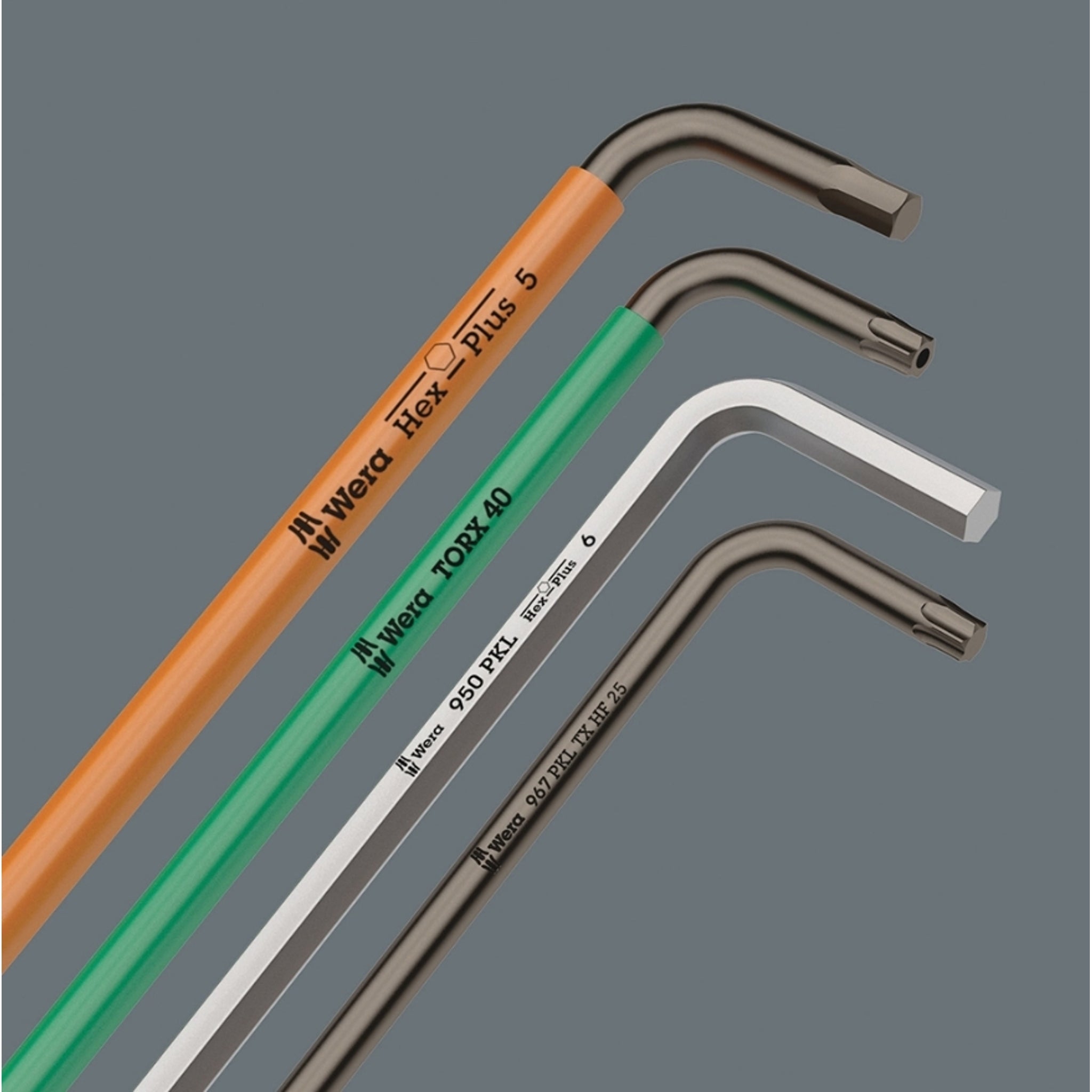 Wera Multicolour Long L-Key Set for Torx Screws, 9-Piece