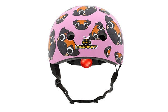 Mini Hornit LIDs Cool Kids Helmet with Pug Puppies Design