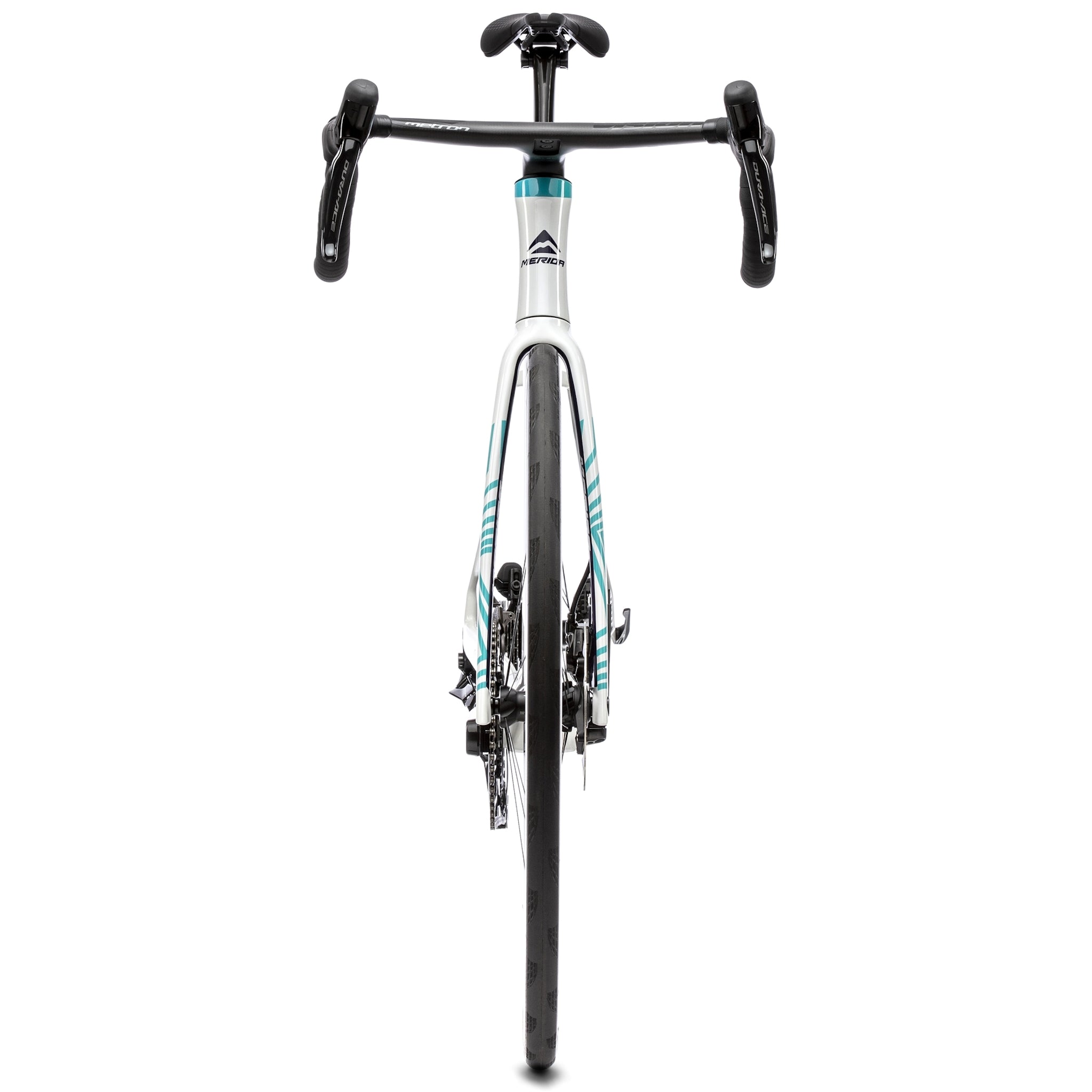 Merida Reacto Team High - Performance Road Bicycle in White, Teal and Pearl Colors