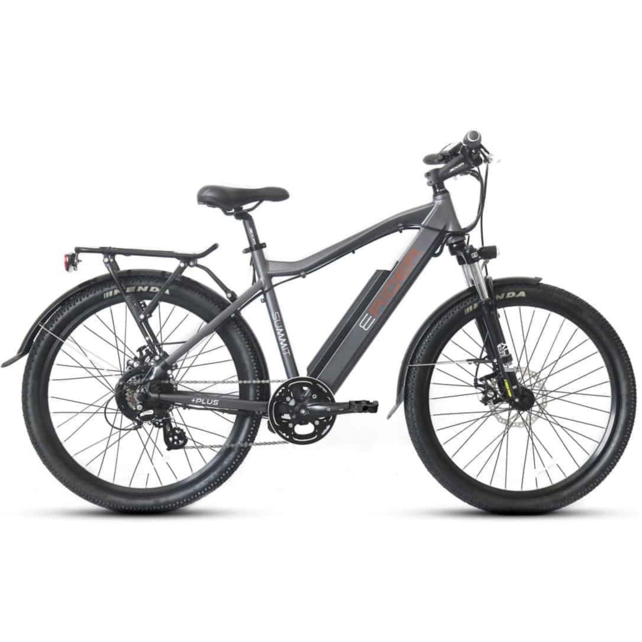 Grey E-Rider Summit Electric Bike with 460wh Battery and 27.5 Wheels