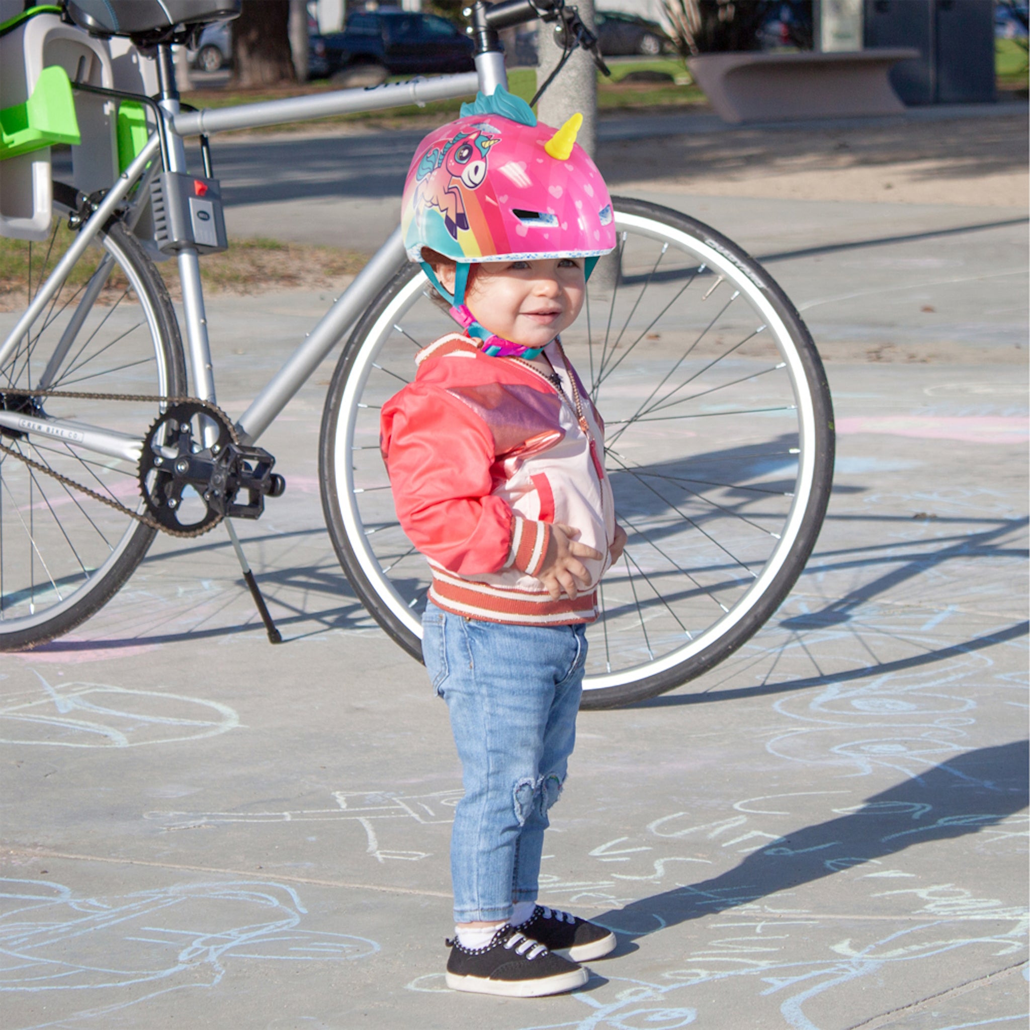 Raskullz Pink Infant Unicorn-Style Bicycle Helmet for Little Unicorn Lovers