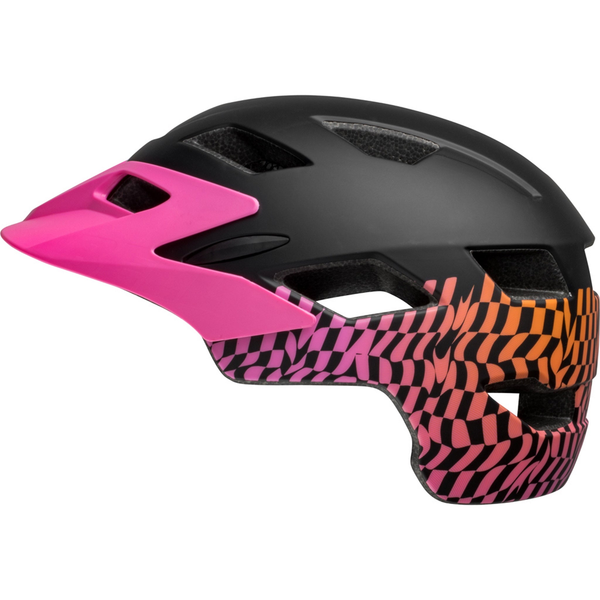 Matte Pink Bell Sidetrack Youth Helmet with Universal Fit