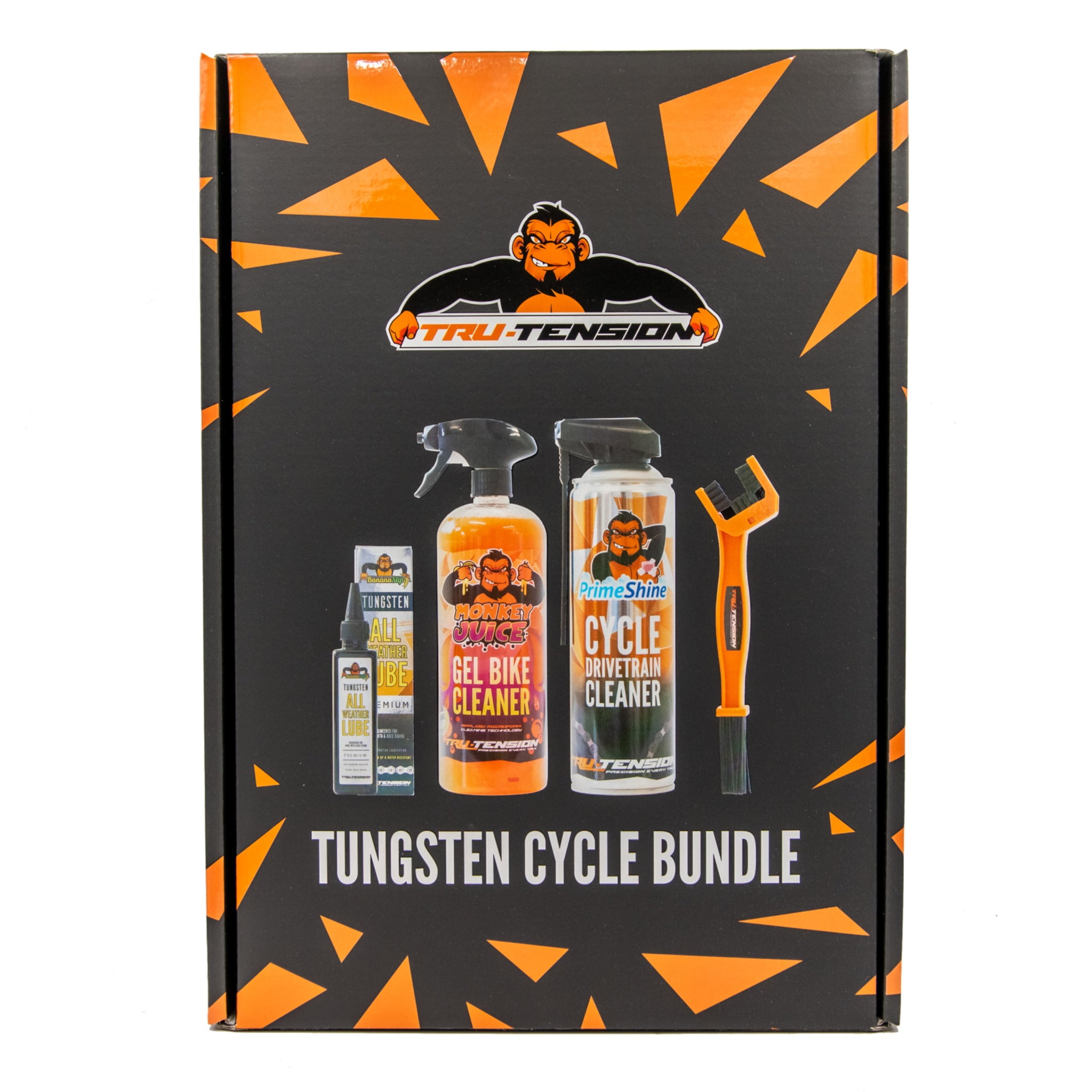 Premium Tru-Tension Tungsten Lubricant and Cleaning Bundle for Cyclists