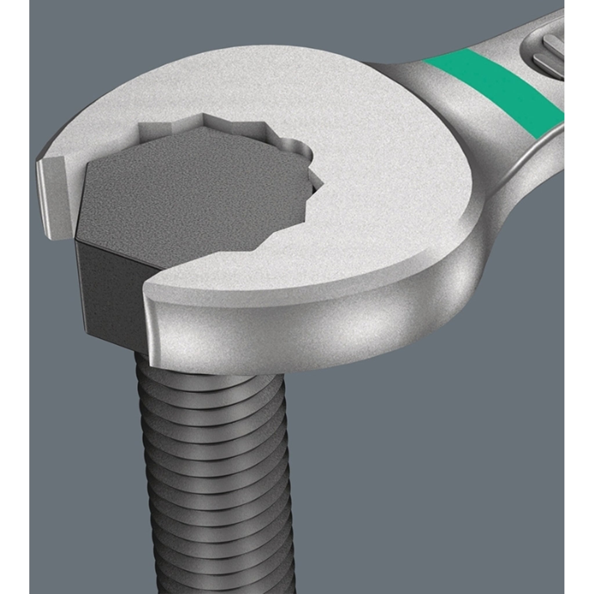 Wera Tools High - Performance 15mm Combination Pedal Wrench 6003 Joker for Tight Spaces