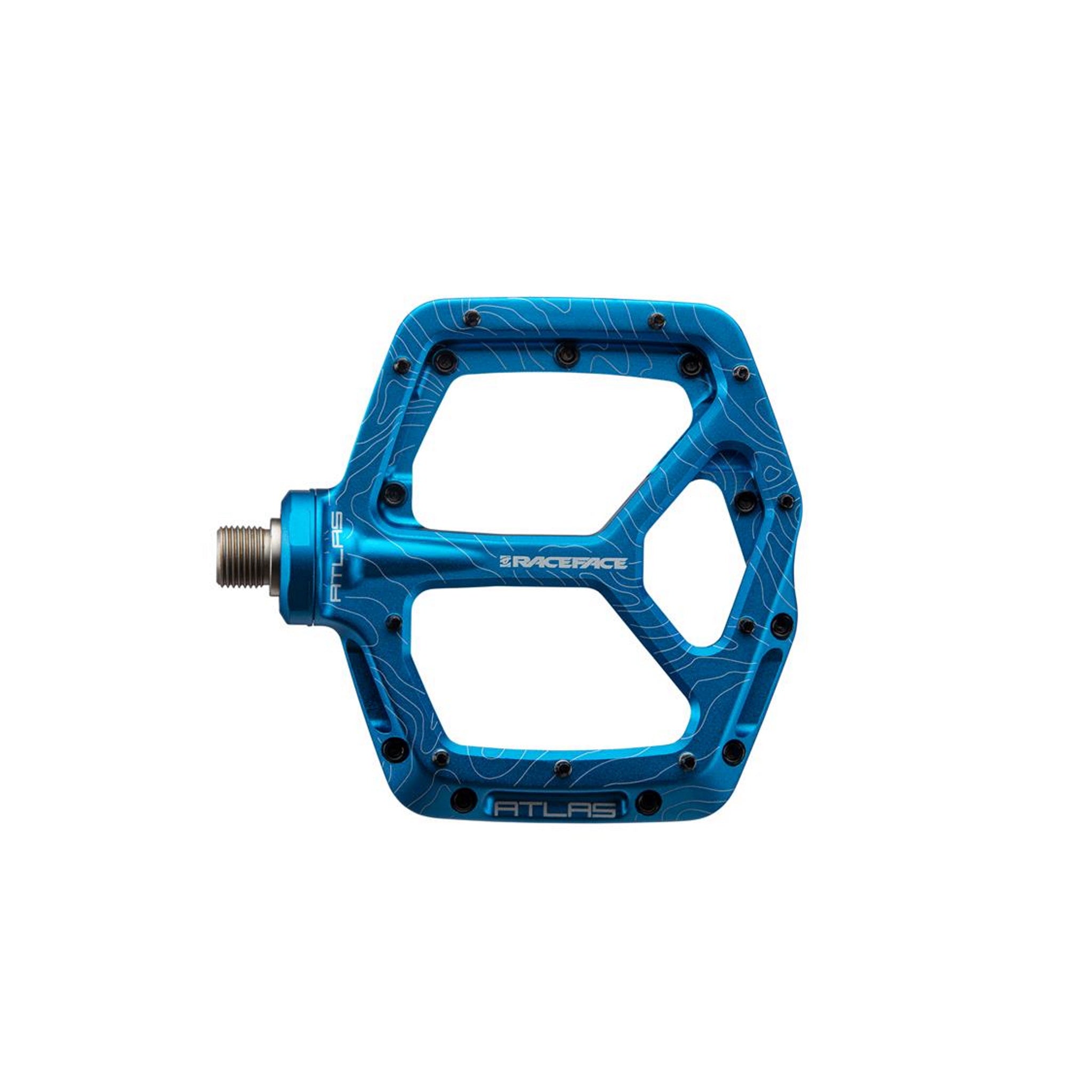 Race Face Blue Atlas Alloy Mountain Bike Pedal - High - Performance and Durable