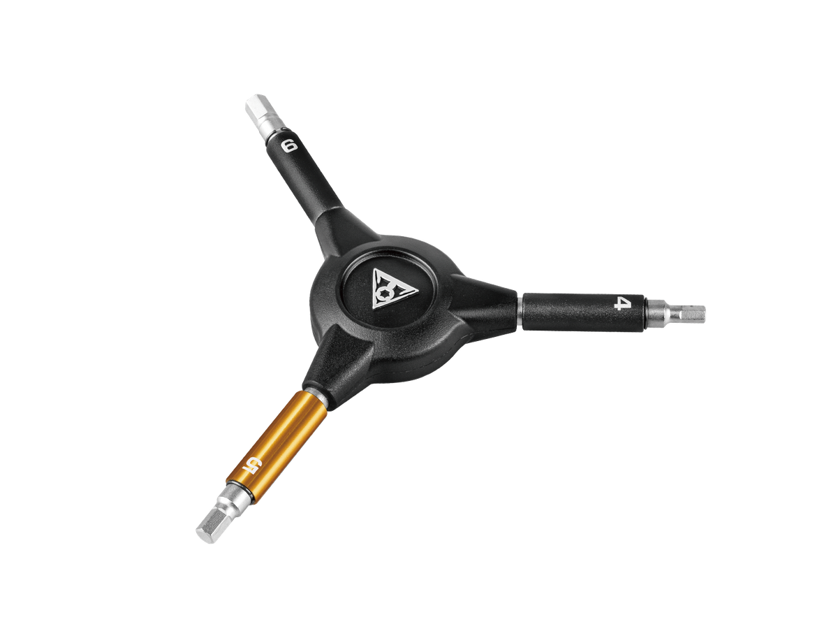 Topeak High - Quality Y - Hex Speed Wrench with 4, 5 & 6 mm Allen Bits