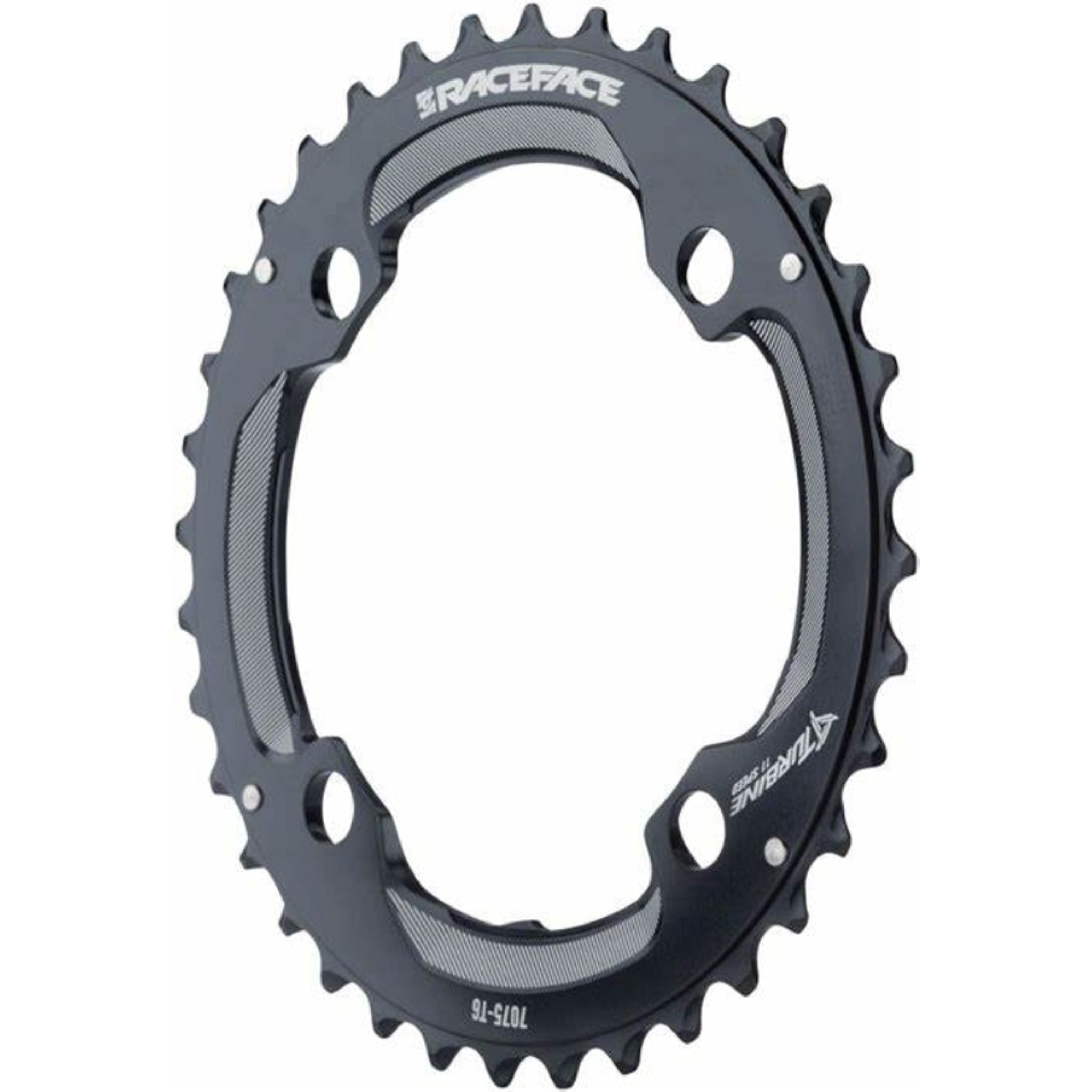 Black Race Face Turbine Chainring for 10/11 Speed, 104X38
