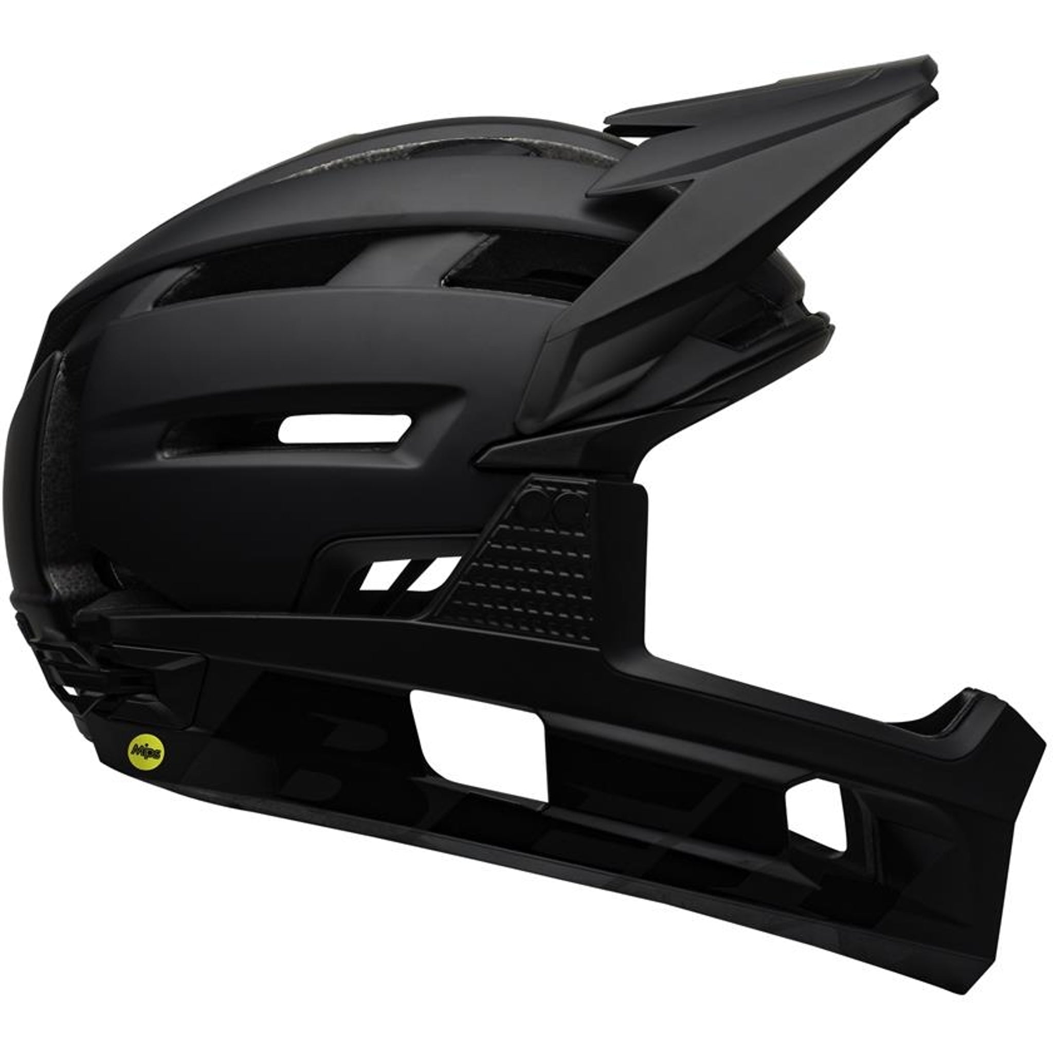 Bell Super Air R MIPS Full - Face Mountain Biking Helmet in Matte Black Color, Medium Size