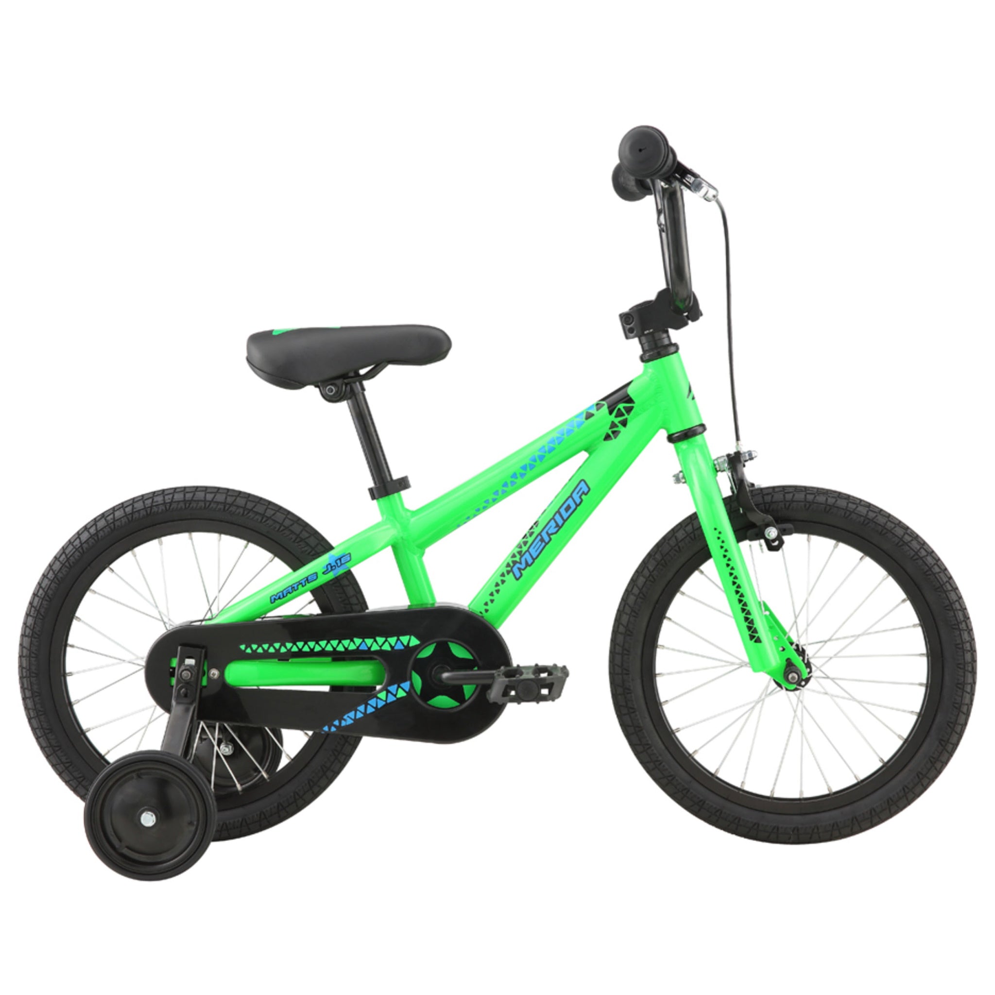 Merida Durable and Lightweight Aluminum Kids' Bicycle - Matts J16 16 with Green/Black Color for 5 - 7 Year - Olds