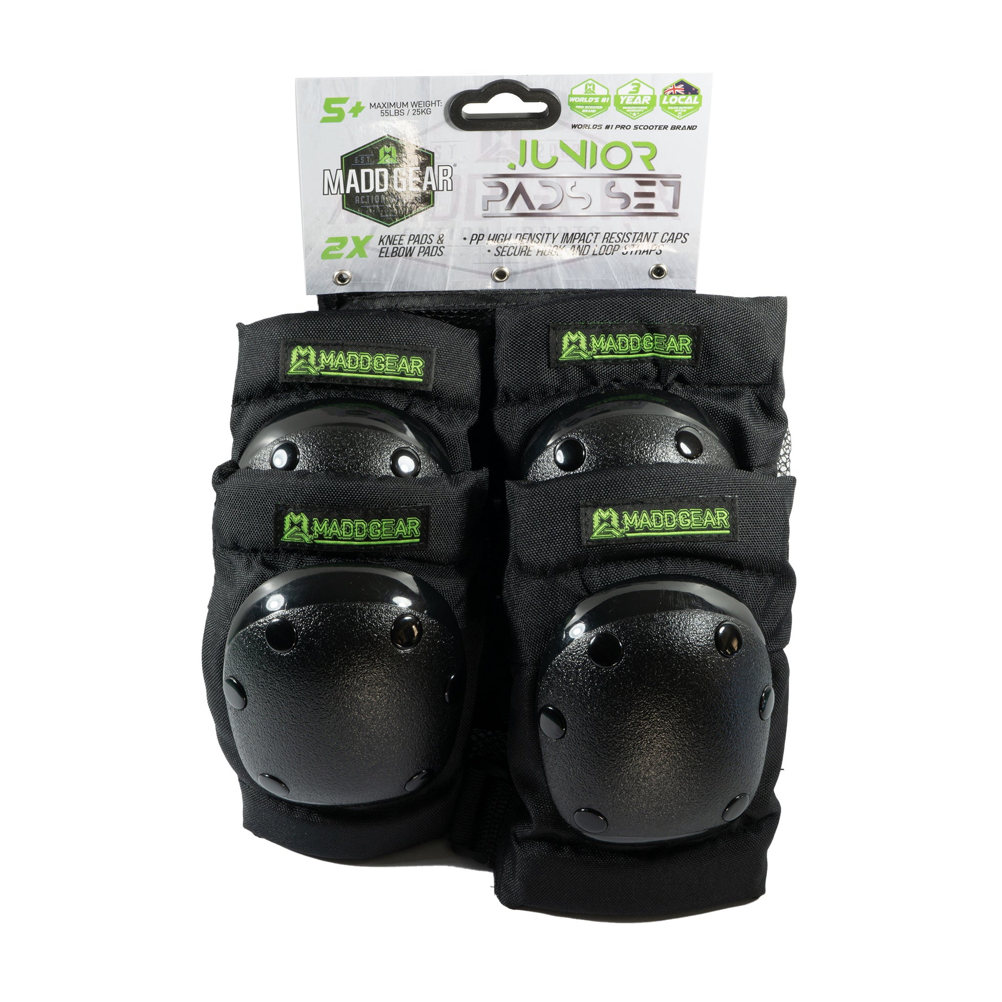 MGP Junior Abrasion-Resistant Carve Knee and Elbow Protective Pads