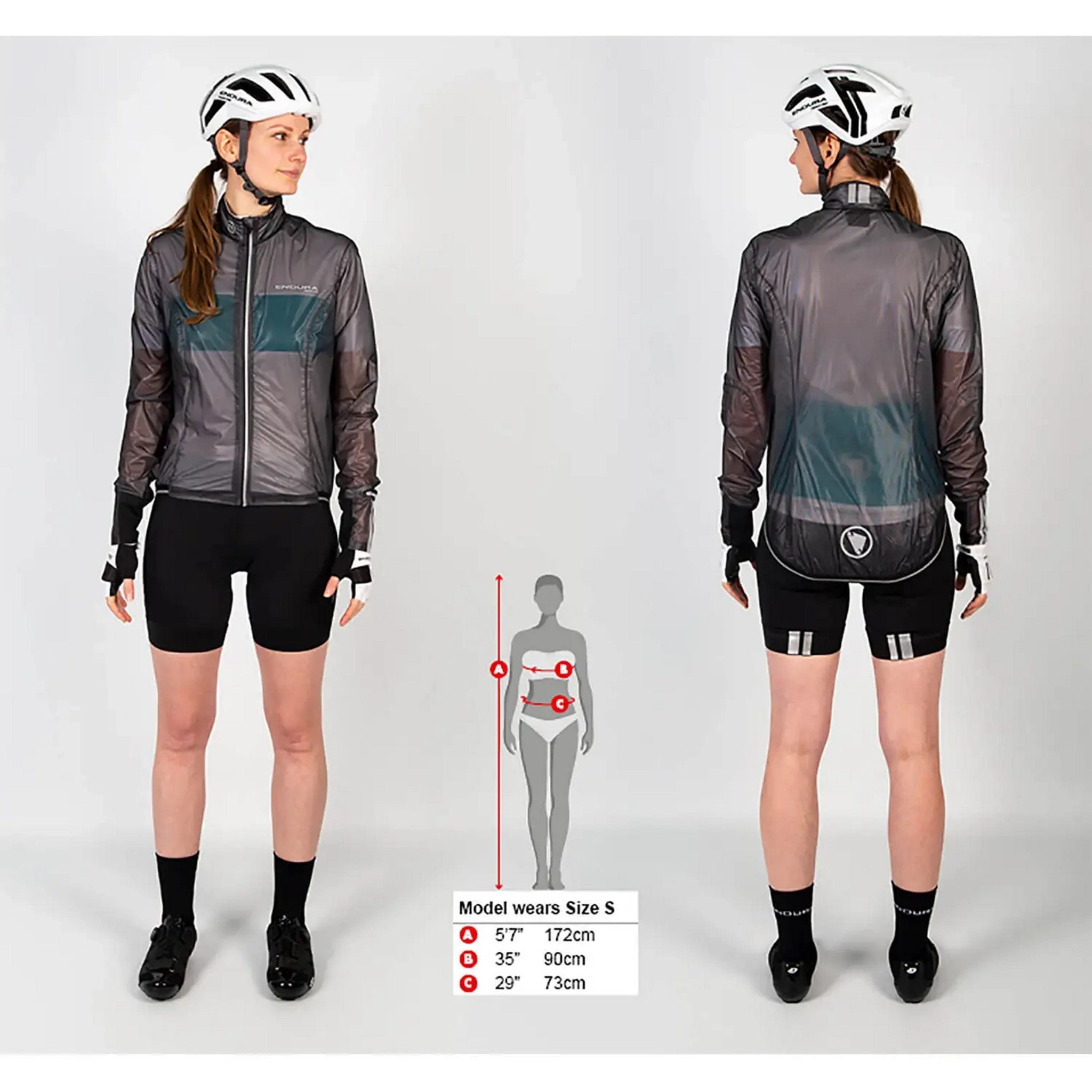 Endura Women's FS260-Pro Adrenaline Second Generation High Visibility Yellow Race Waterproof Road Cycling Cape Jacket