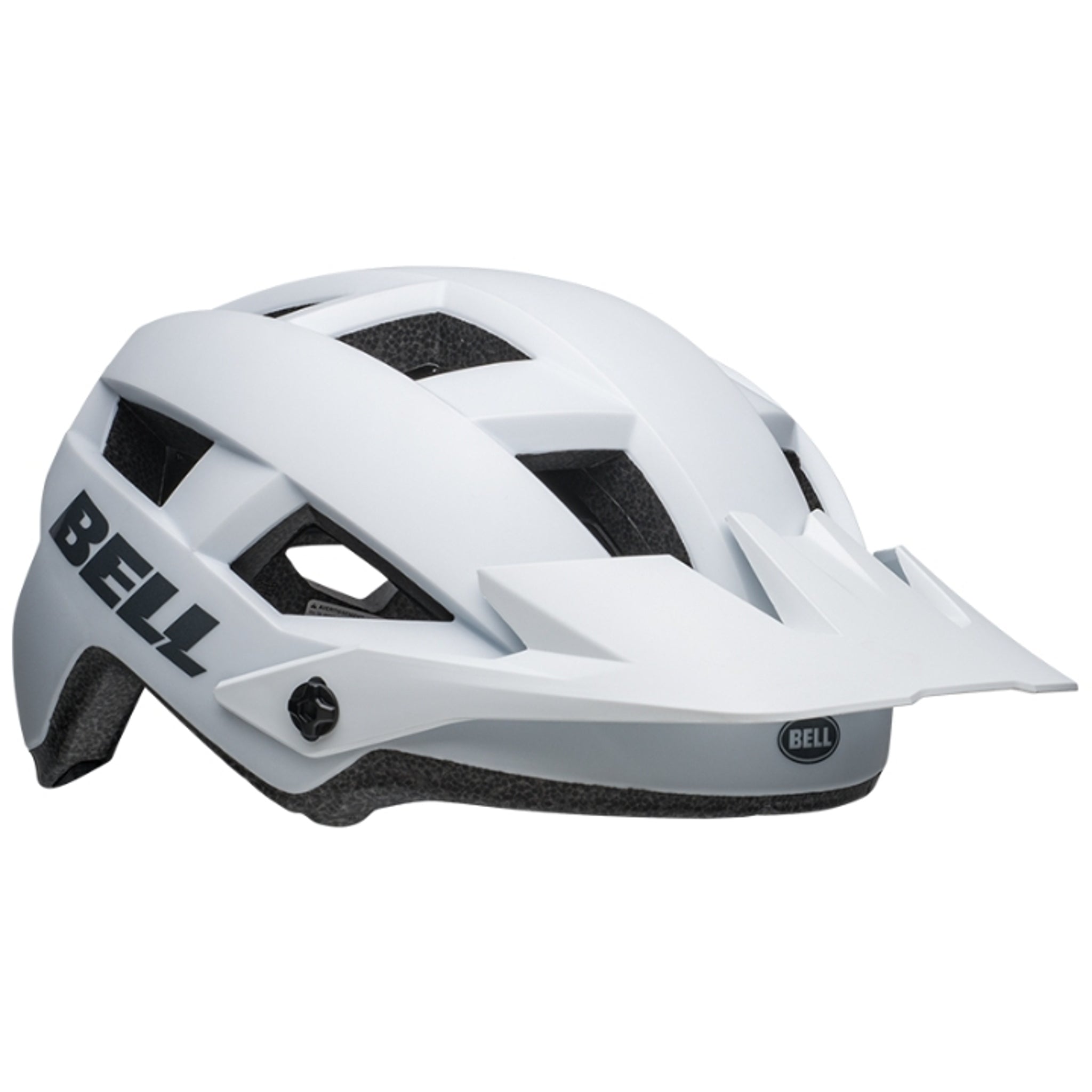 Matte White Bell Spark 2 MIPS All - Round Mountain Bike Helmet