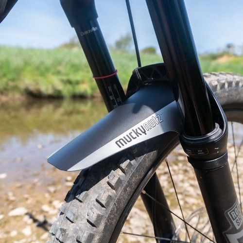 Blue Classic Front Face Fender - Mucky Nutz Guard, Ideal for Pro Riders