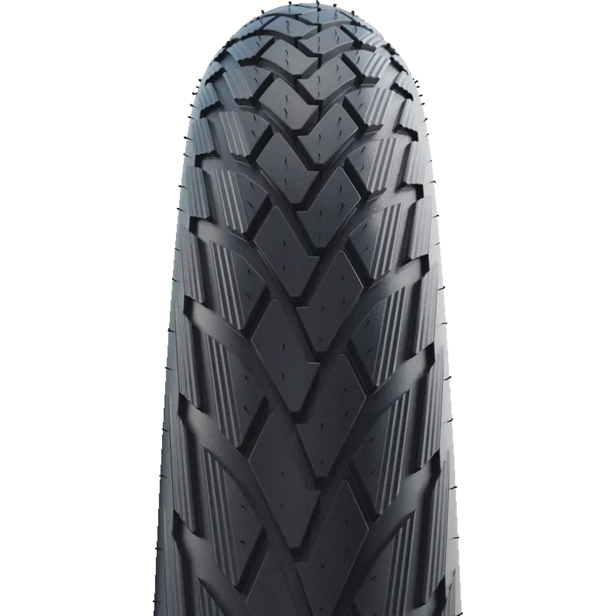 Schwalbe Green Marathon E - 50 Hybrid Bicycle Tire with Wire Bead, Size 700 x 38c, Black Color with Reflective Design