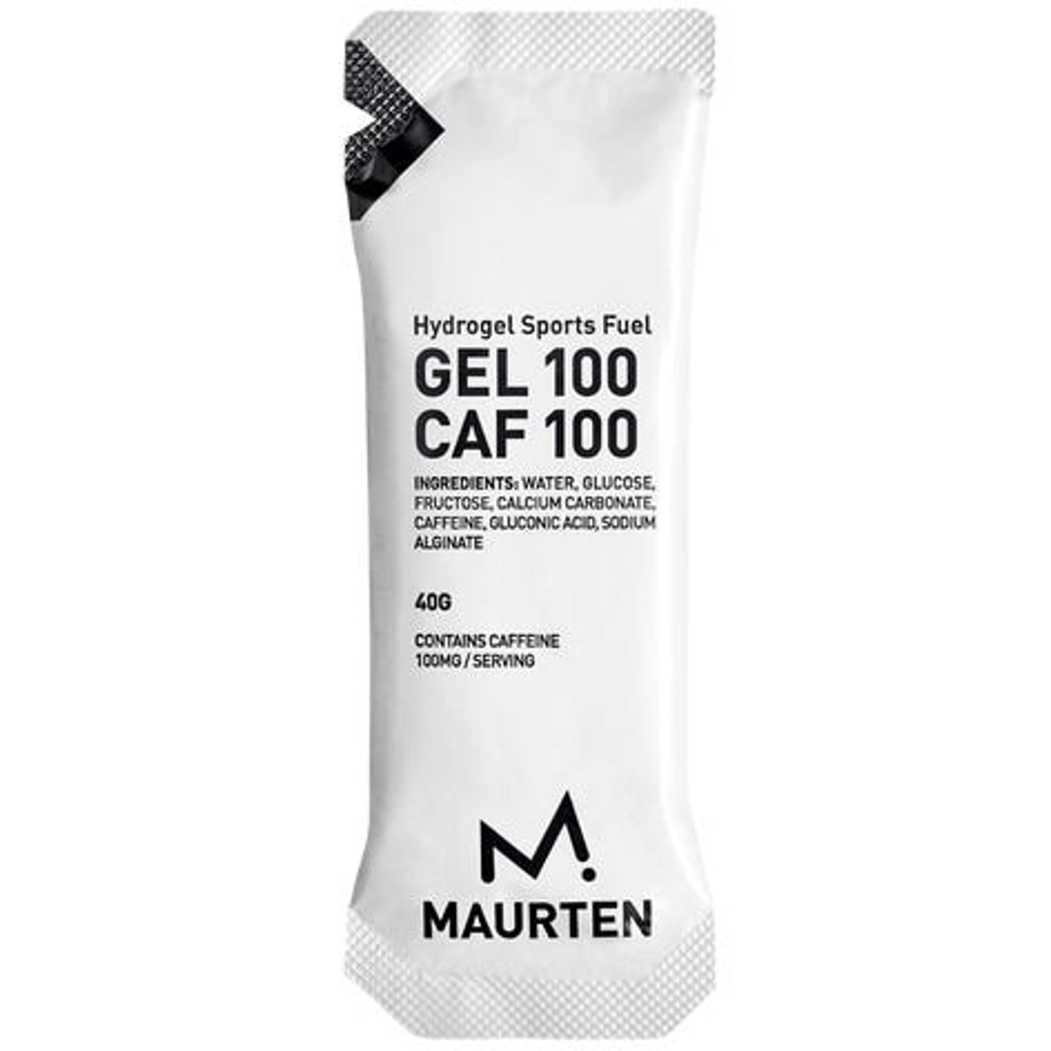 Maurten 100 Caf Caffeinated Energy Gel 40g - Ideal for Short - Duration Sports