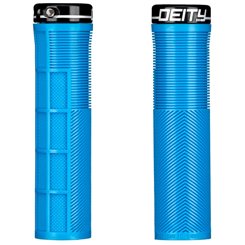 Deity Blue Lock - On Knuckleduster Grips for Bicycles
